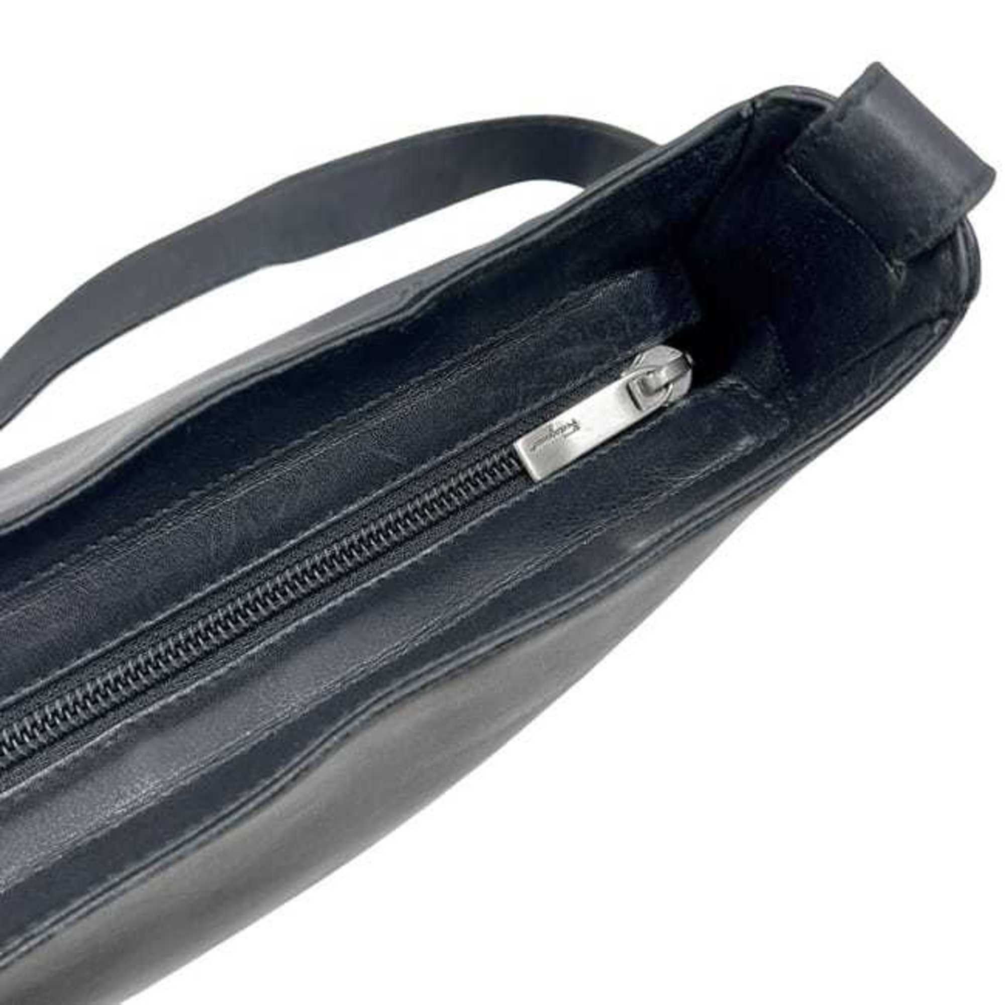 Salvatore Ferragamo Salvatore Ferragamo Shoulder Bag ec-24524 Black Vara AB-21 0274 Leather Women's Size ONE SIZE - 6 Thumbnail