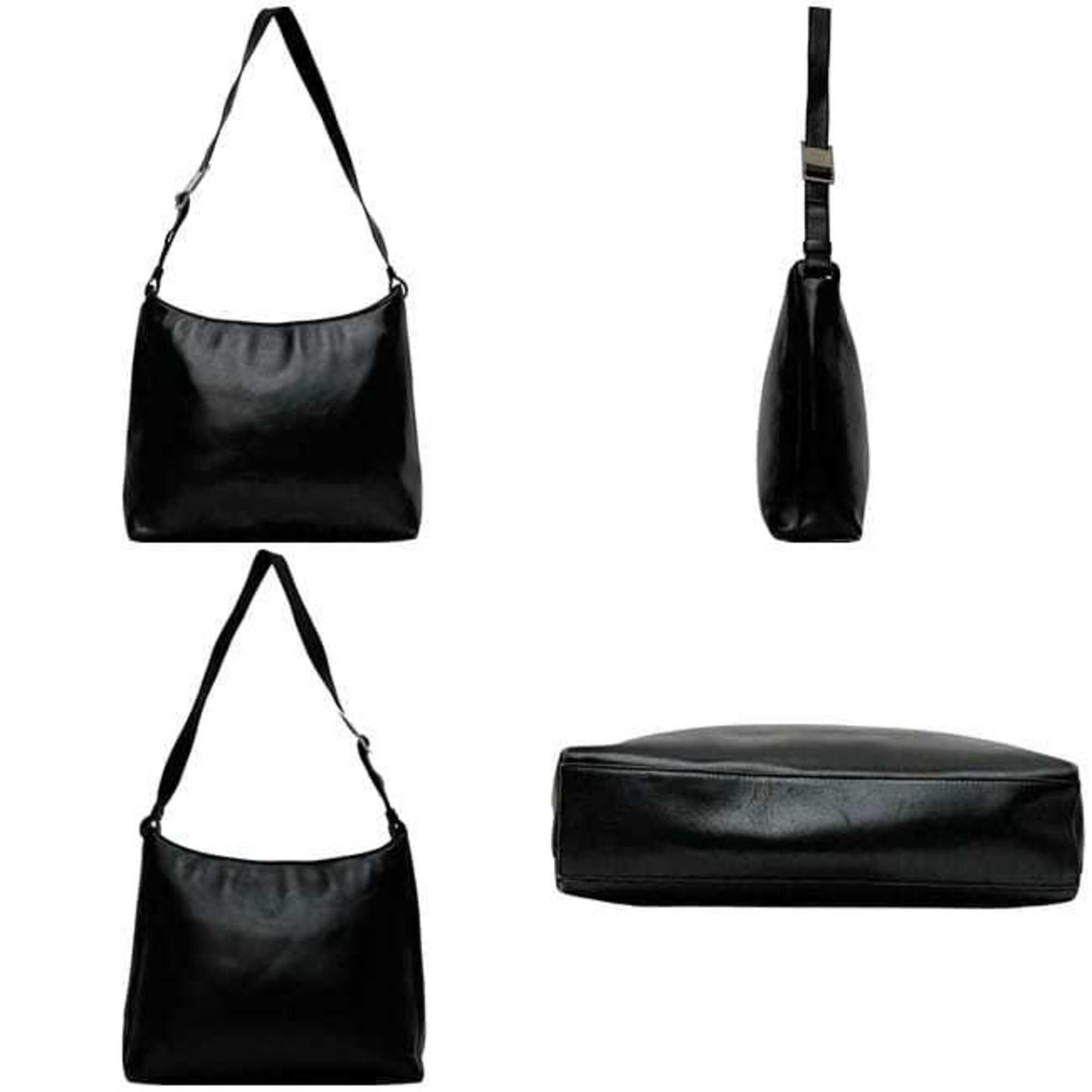 Salvatore Ferragamo Salvatore Ferragamo Shoulder Bag ec-24524 Black Vara AB-21 0274 Leather Women's Size ONE SIZE - 3 Thumbnail