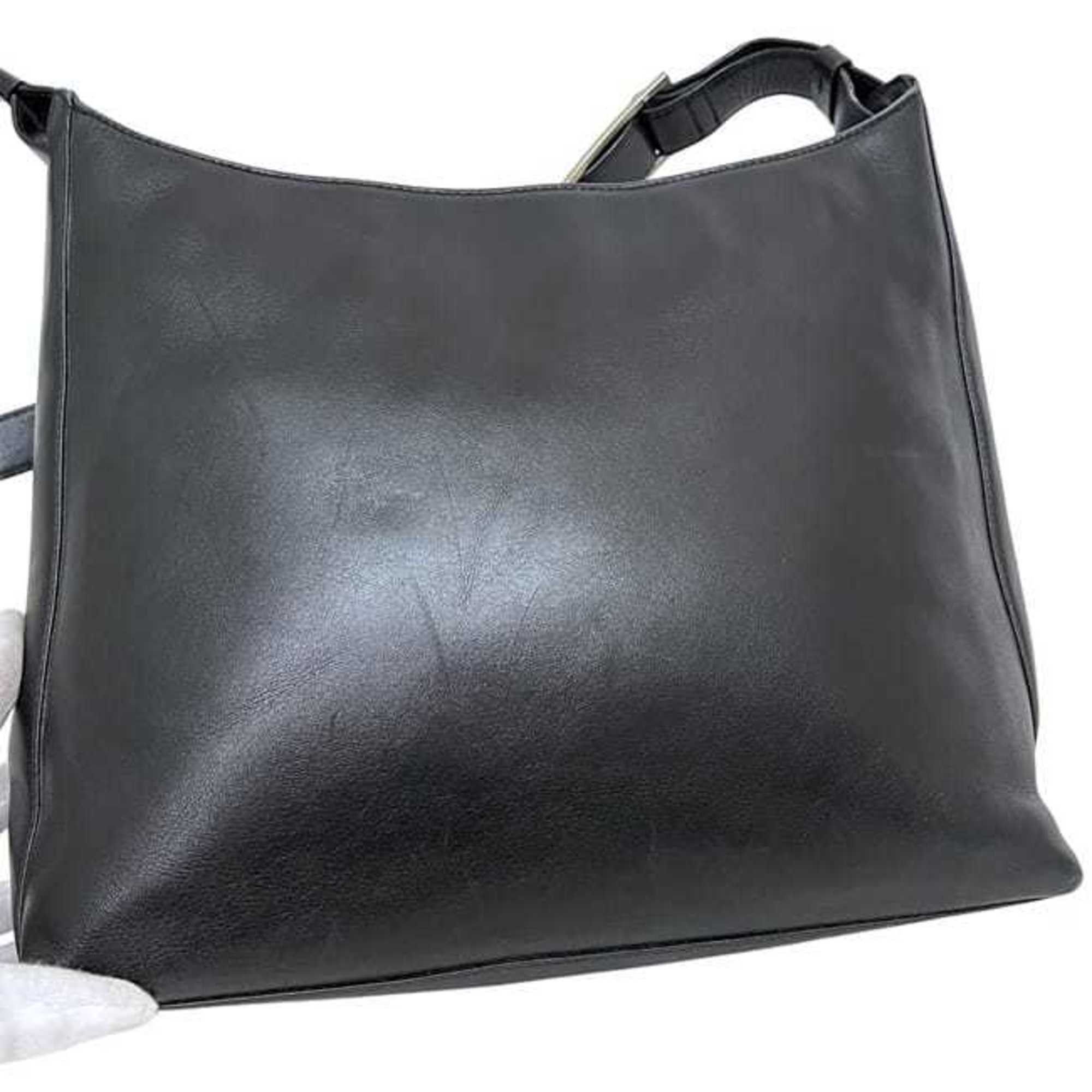Salvatore Ferragamo Salvatore Ferragamo Shoulder Bag ec-24524 Black Vara AB-21 0274 Leather Women's Size ONE SIZE - 9 Thumbnail