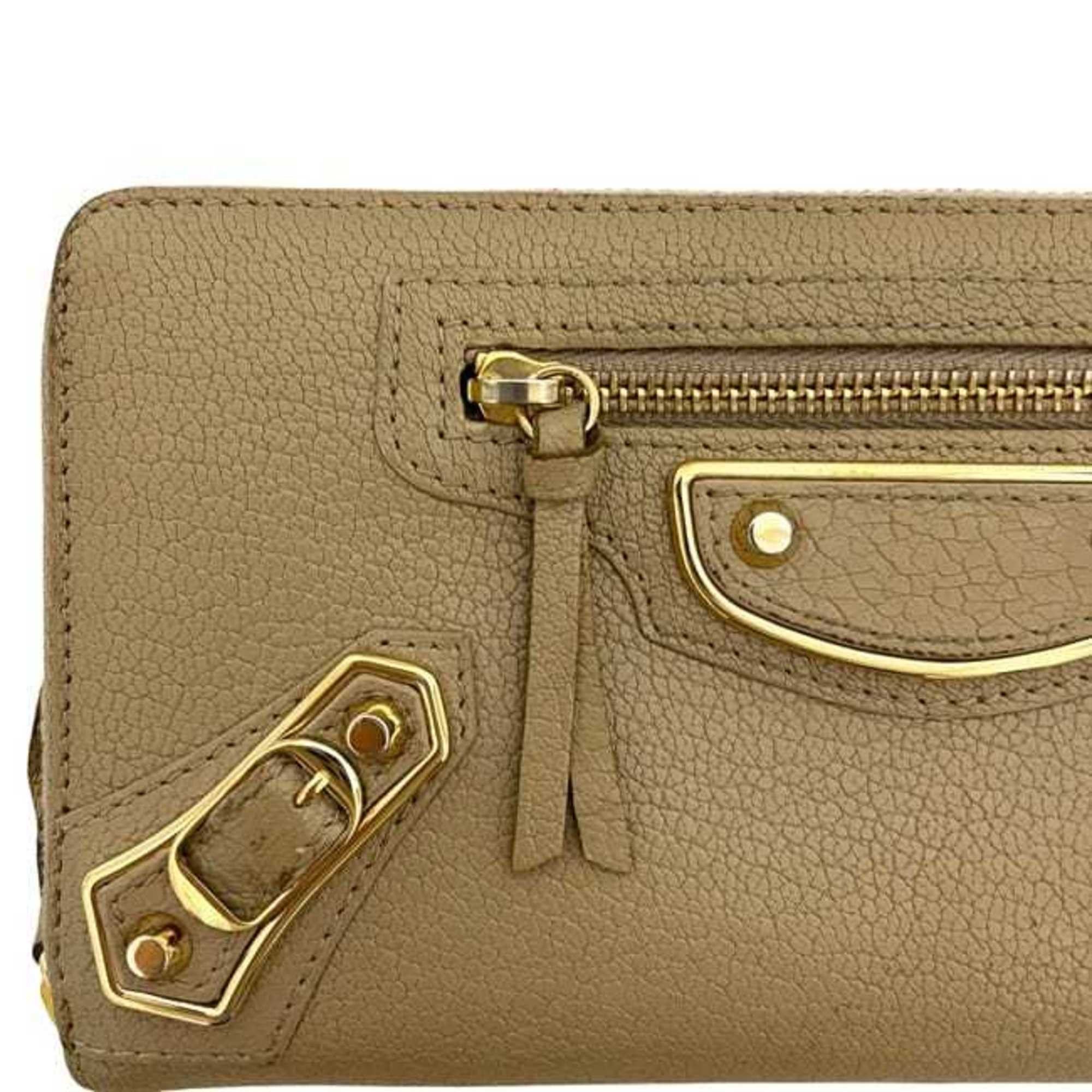 Balenciaga Balenciaga Round Long Wallet f-24475 Beige Classic 390187 AQ40G 9637 Leather A 568148 BALENCIAGA for Men and Women Size ONE SIZE - 10 Thumbnail
