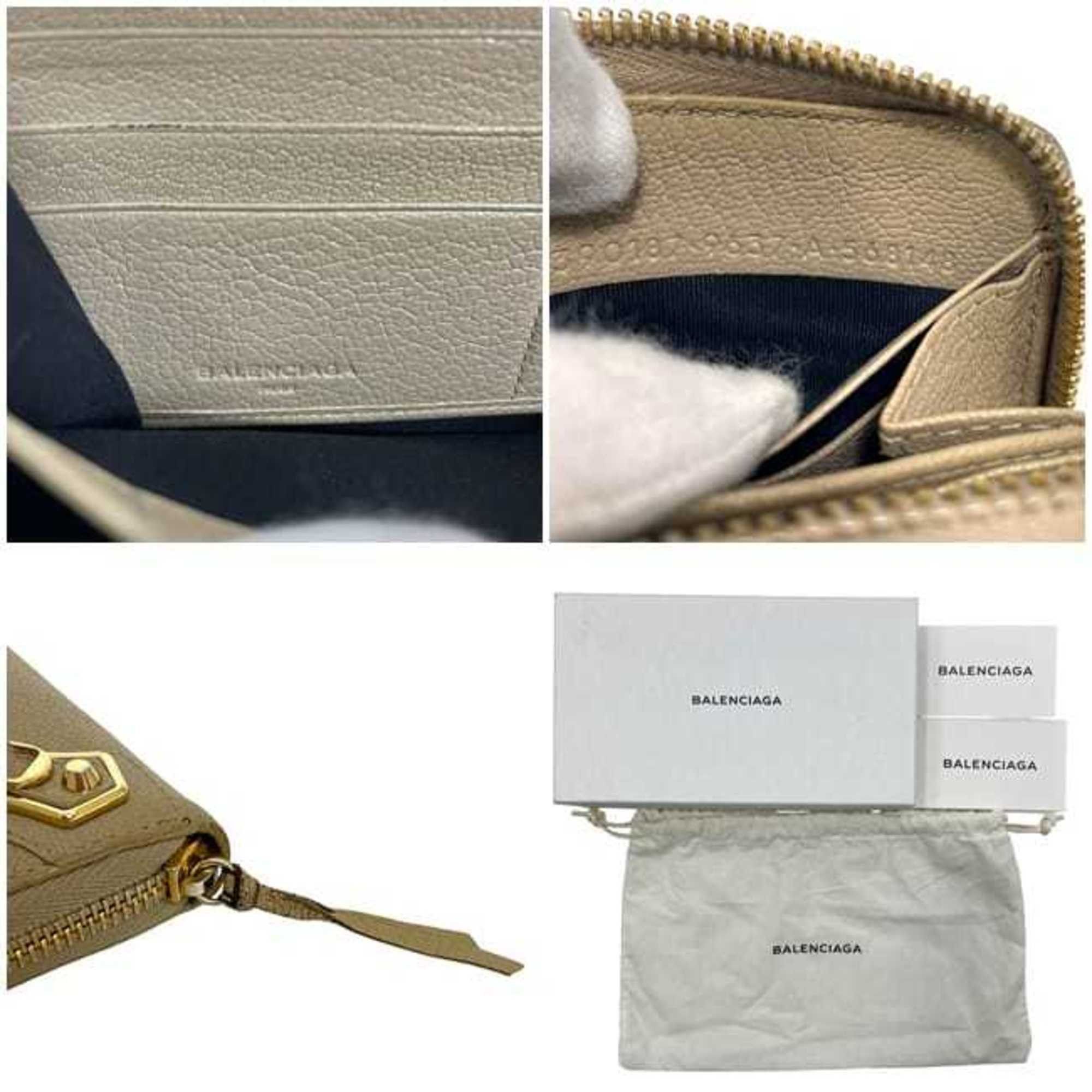 Balenciaga Balenciaga Round Long Wallet f-24475 Beige Classic 390187 AQ40G 9637 Leather A 568148 BALENCIAGA for Men and Women Size ONE SIZE - 7 Thumbnail