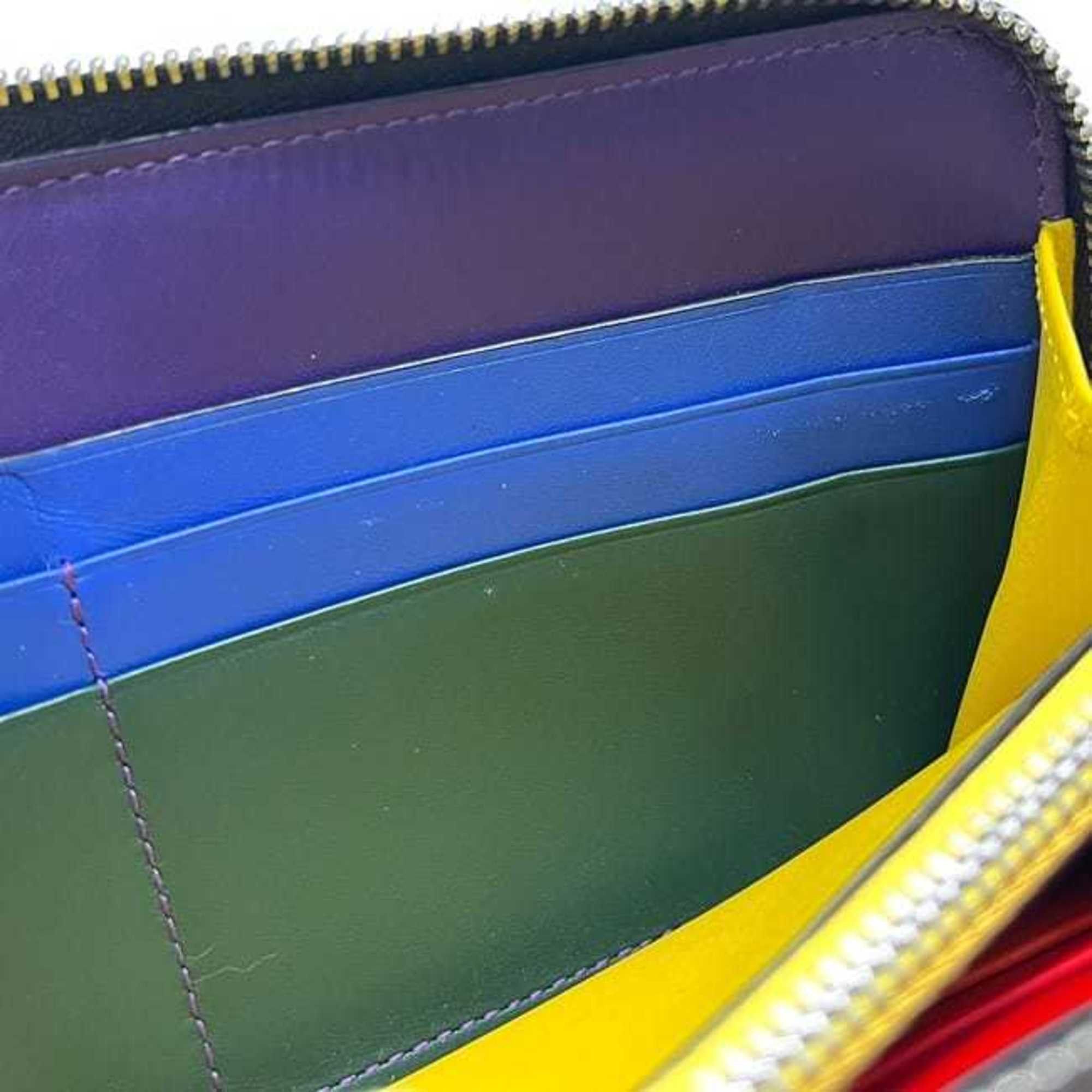 Loewe LOEWE Round Rainbow Wallet ec-24569 Black Multicolor Anagram 199.N54F13 9991 Leather 262025 Medium Color Inner Collar Size ONE SIZE - 6 Thumbnail