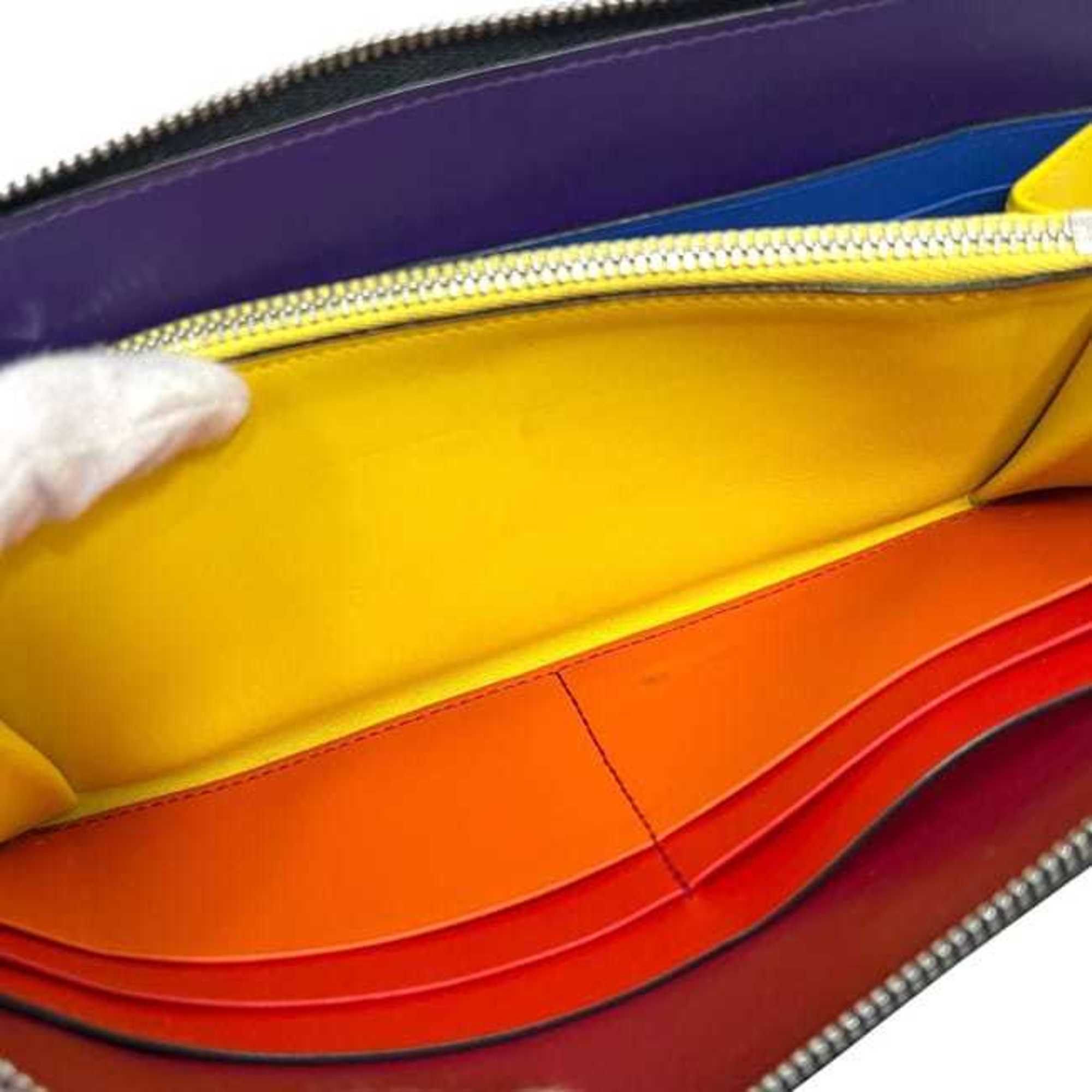 Loewe LOEWE Round Rainbow Wallet ec-24569 Black Multicolor Anagram 199.N54F13 9991 Leather 262025 Medium Color Inner Collar Size ONE SIZE - 4 Thumbnail