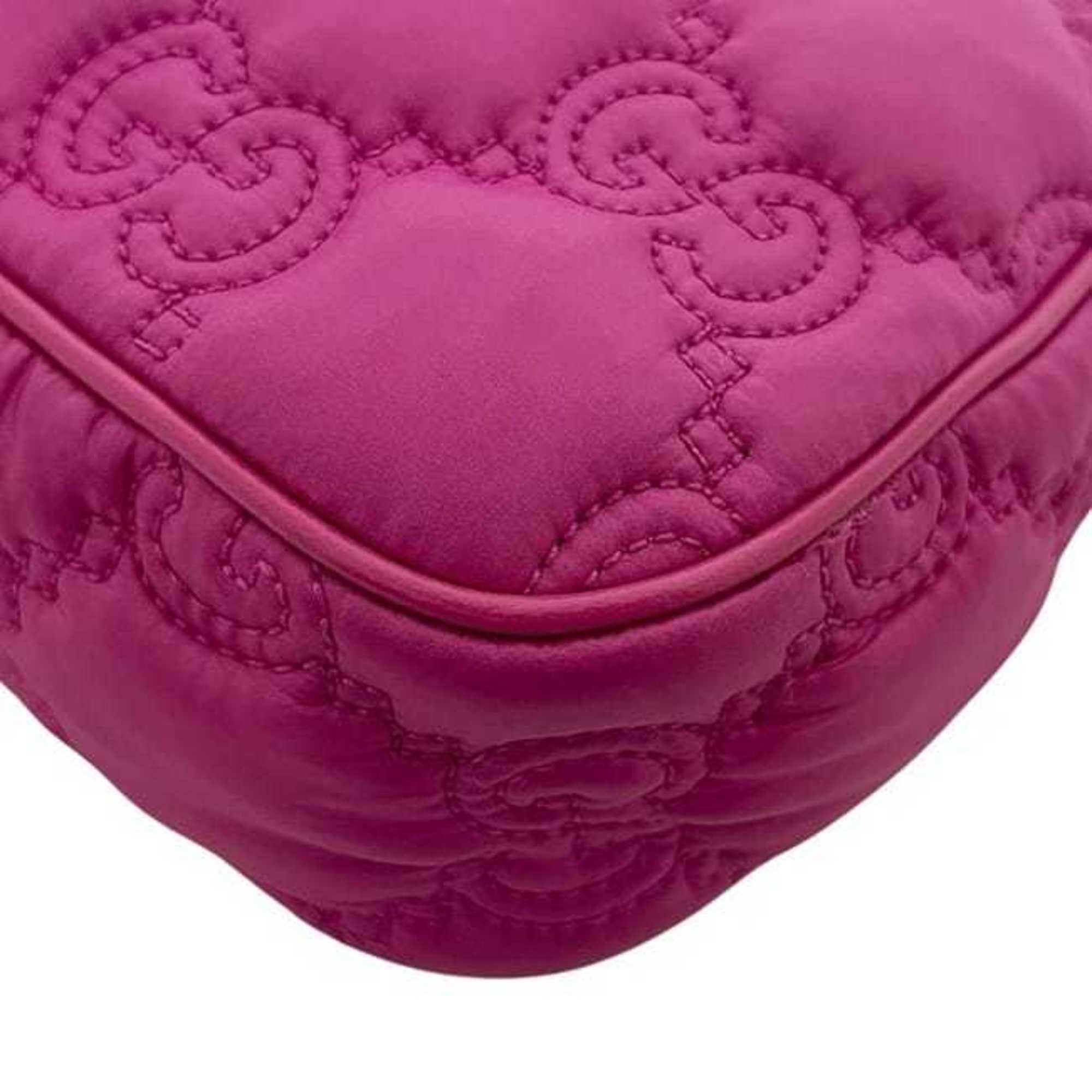 Gucci Gucci 2-way bag f-24567 Pink GG Matelasse 735049 Nylon Leather Canvas 493075 GUCCI Shoulder Crossbody Pouch Chain Women's Size ONE SIZE - 9 Thumbnail