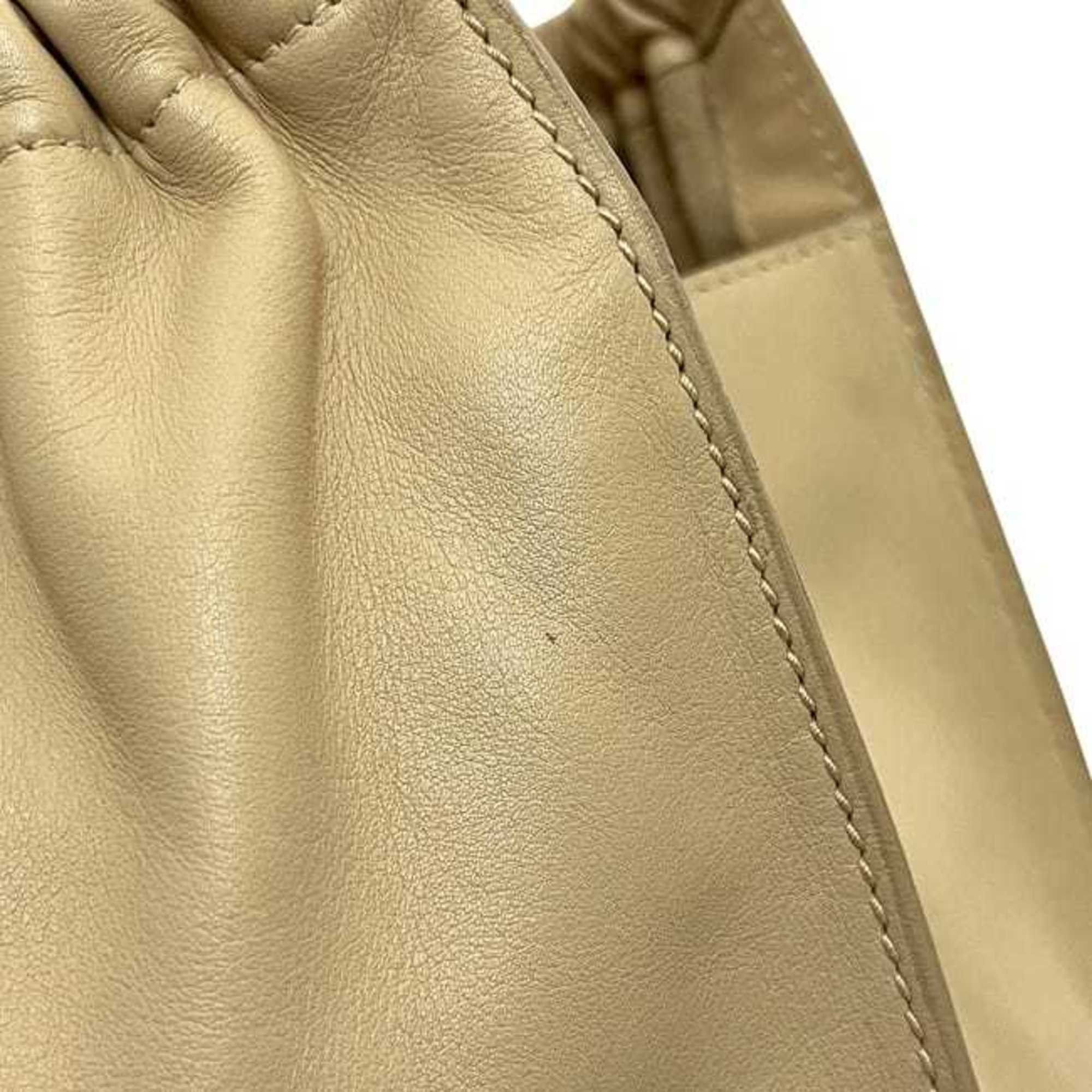 Gucci Gucci tote bag ec-24528 beige 100-015 8003754970 leather 001 4332 00 2404 GUCCI gathered cream women's Size ONE SIZE - 8 Thumbnail