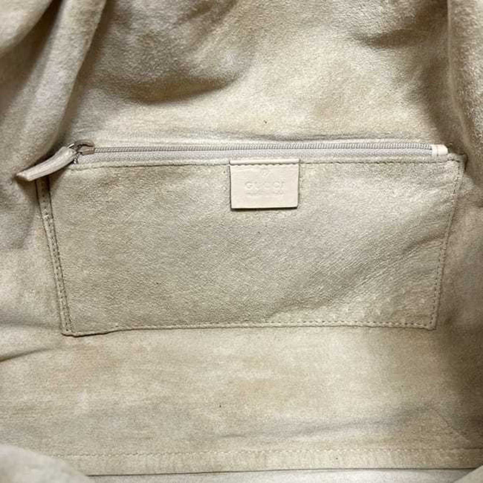 Gucci Gucci tote bag ec-24528 beige 100-015 8003754970 leather 001 4332 00 2404 GUCCI gathered cream women's Size ONE SIZE - 5 Thumbnail