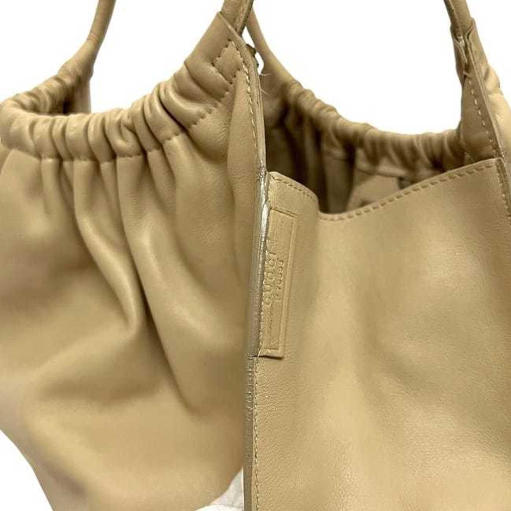 Gucci Gucci tote bag ec-24528 beige 100-015 8003754970 leather 001 4332 00 2404 GUCCI gathered cream women's Size ONE SIZE - 7 Thumbnail
