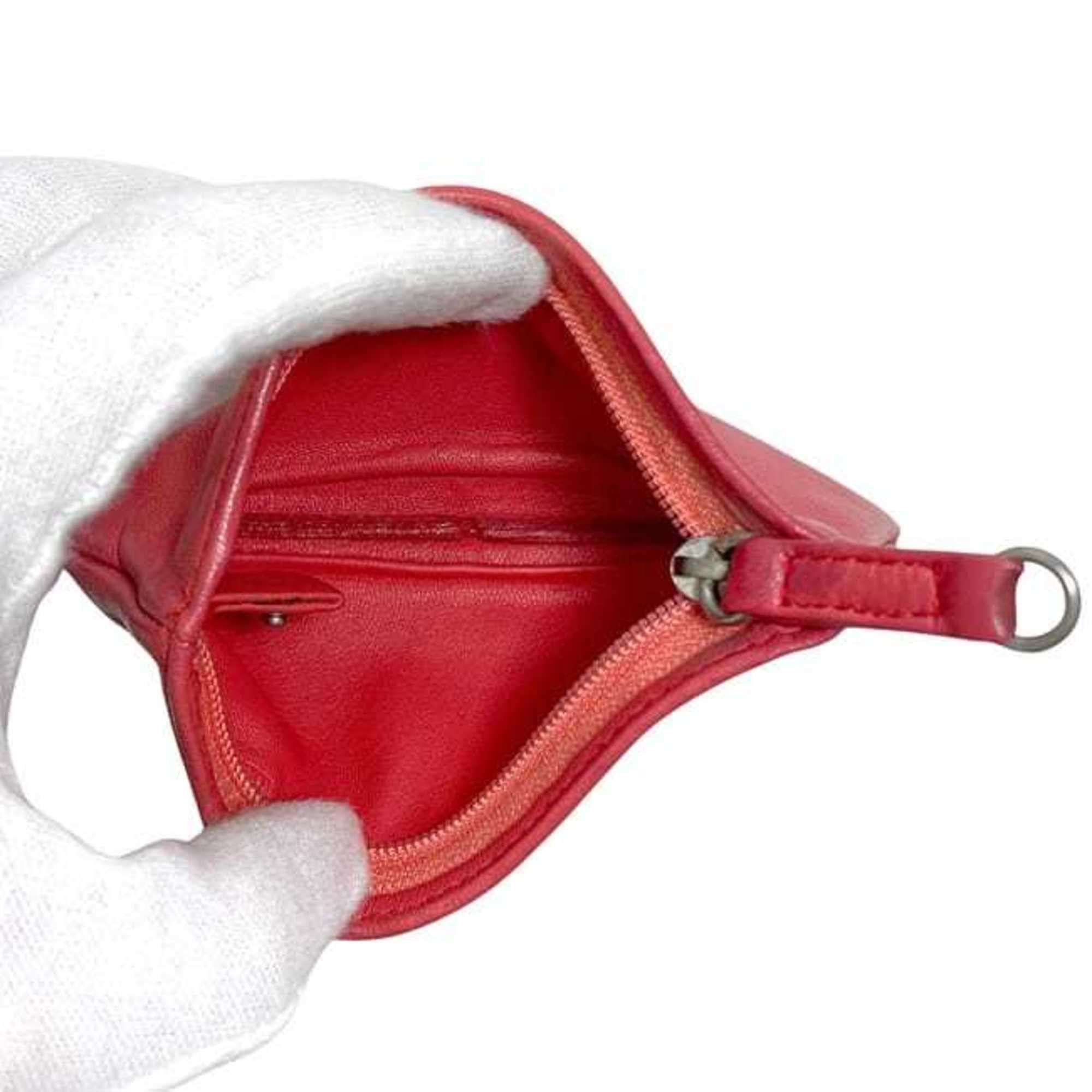 Loewe Loewe coin case ec-24509, red Anagram pouch, leather, nappa men's and women's, engraved Size ONE SIZE - 5 Thumbnail