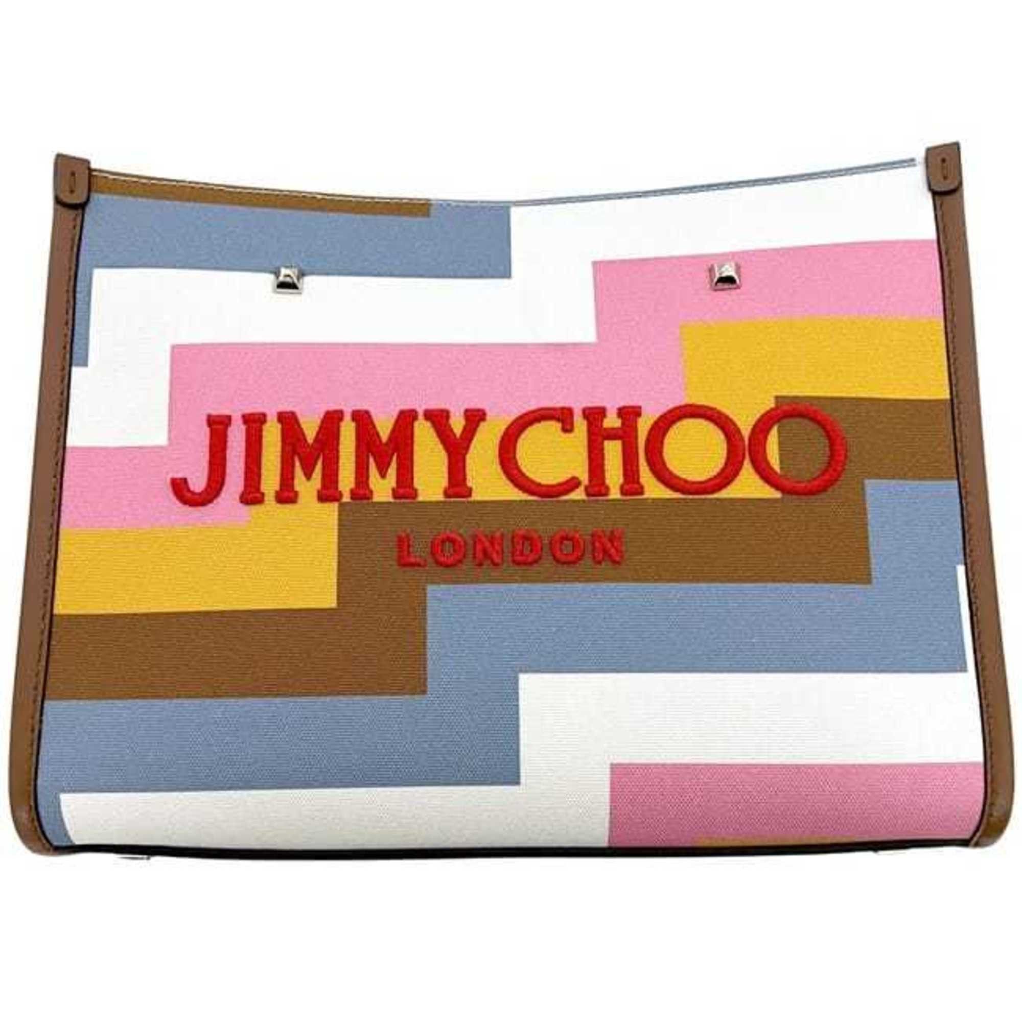 Jimmy Choo Jimmy Choo Small Avenue 2-way bag f-24586 Multicolor Brown 32 AVENUE S TOTE Canvas Leather D0T0D2 JIMMY CHOO Bag Crossbody Tote Freestanding Size ONE SIZE - 7 Thumbnail