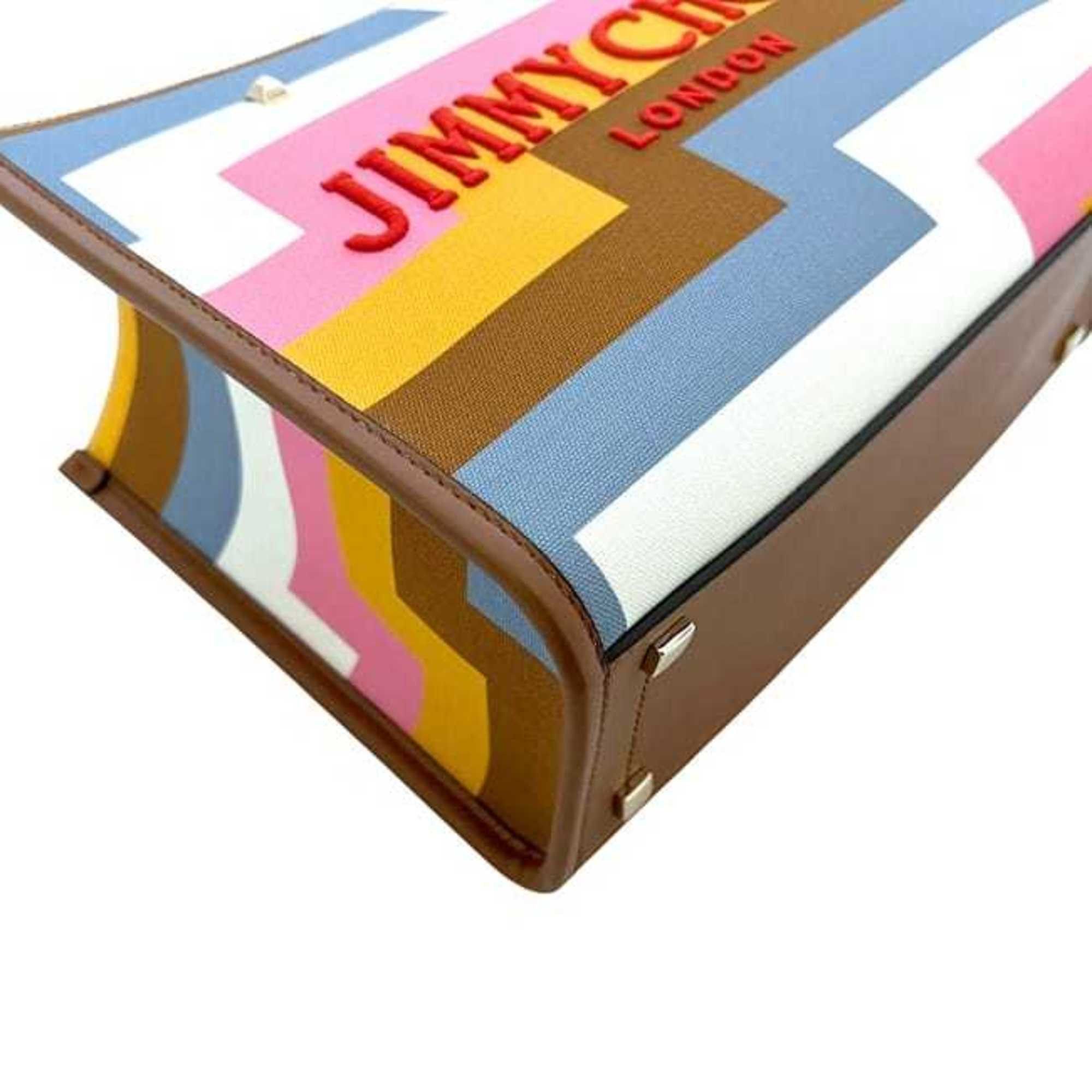 Jimmy Choo Jimmy Choo Small Avenue 2-way bag f-24586 Multicolor Brown 32 AVENUE S TOTE Canvas Leather D0T0D2 JIMMY CHOO Bag Crossbody Tote Freestanding Size ONE SIZE - 5 Thumbnail