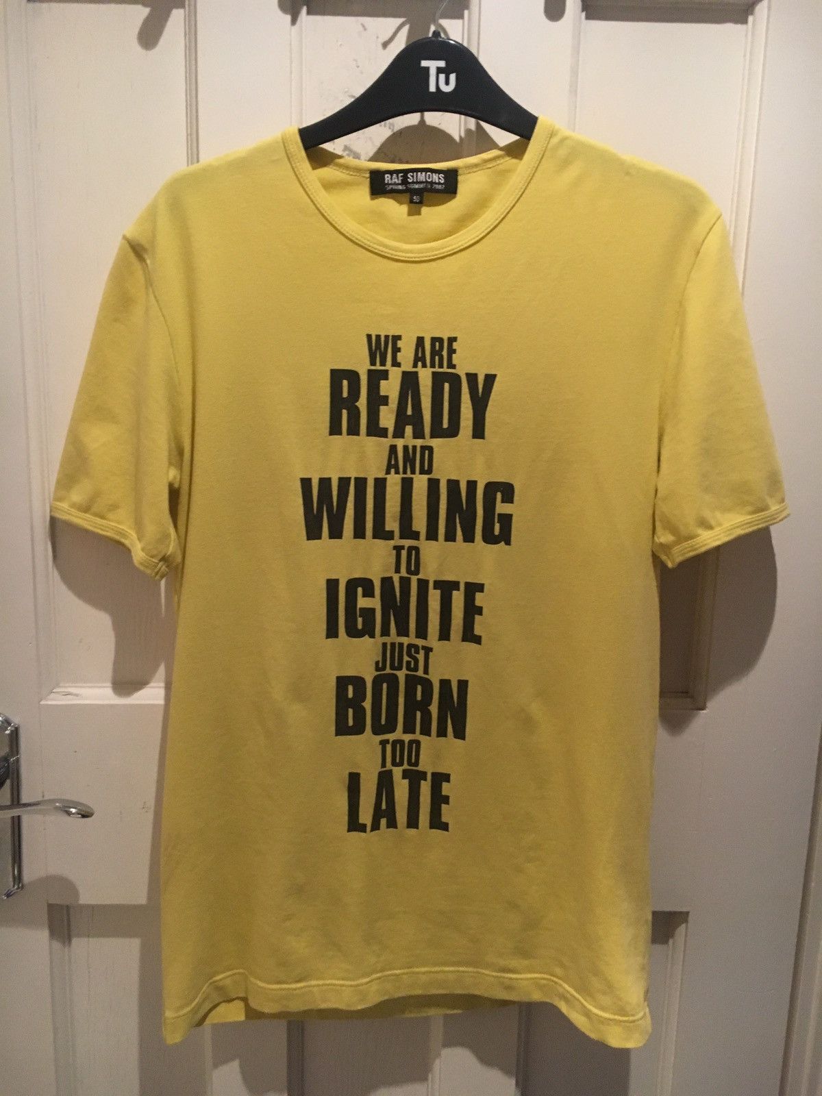 Raf Simons SS02 Yellow 