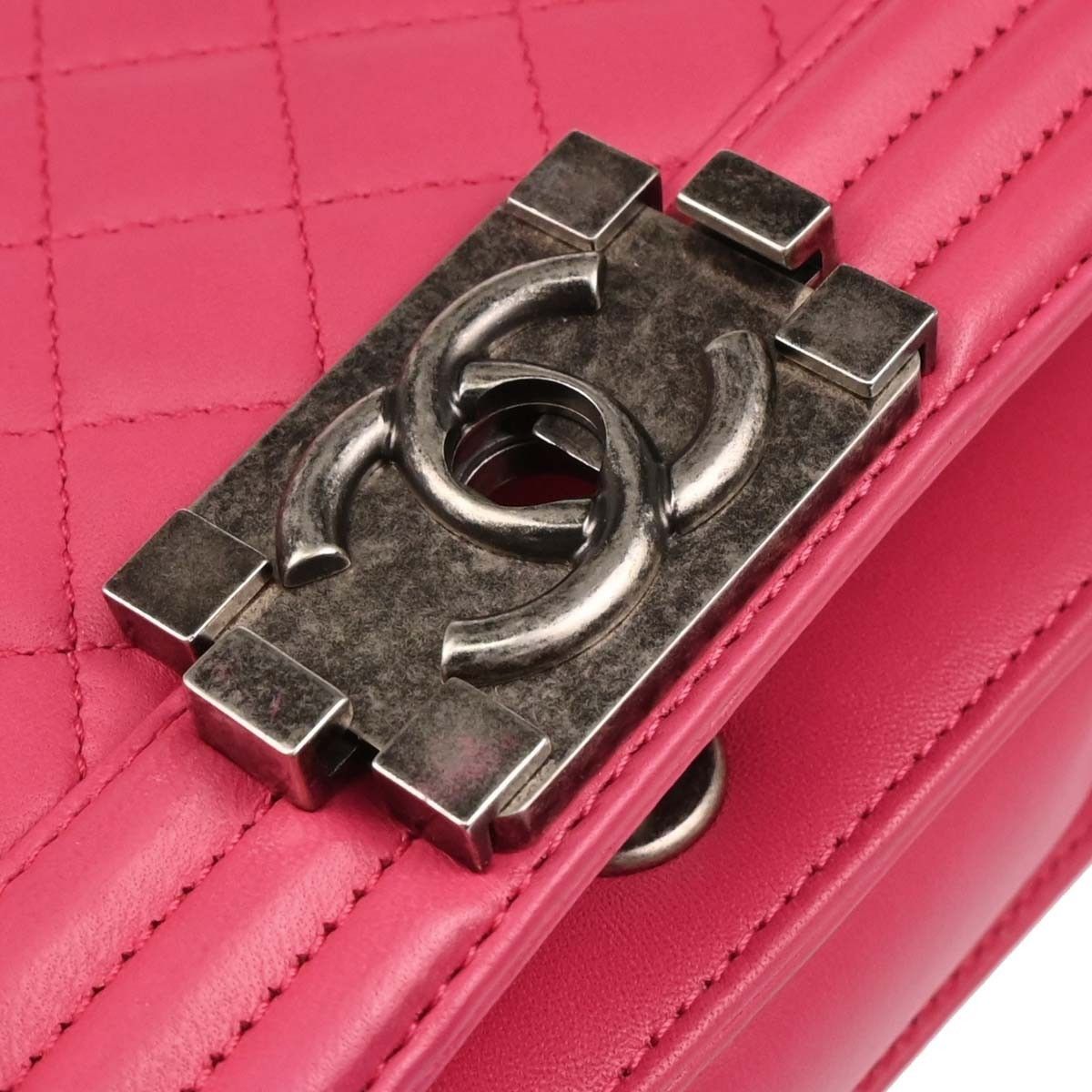 Chanel Chanel Square Boy Flap Bag Quilted Lambskin Size ONE SIZE - 8 Thumbnail