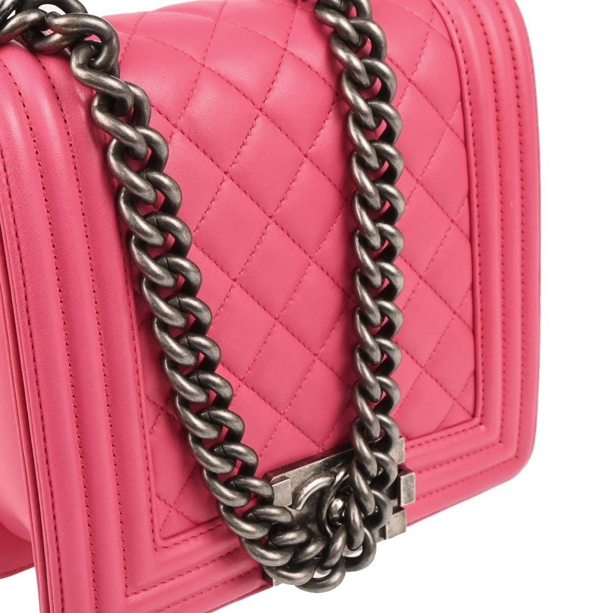 Chanel Chanel Square Boy Flap Bag Quilted Lambskin Size ONE SIZE - 6 Thumbnail