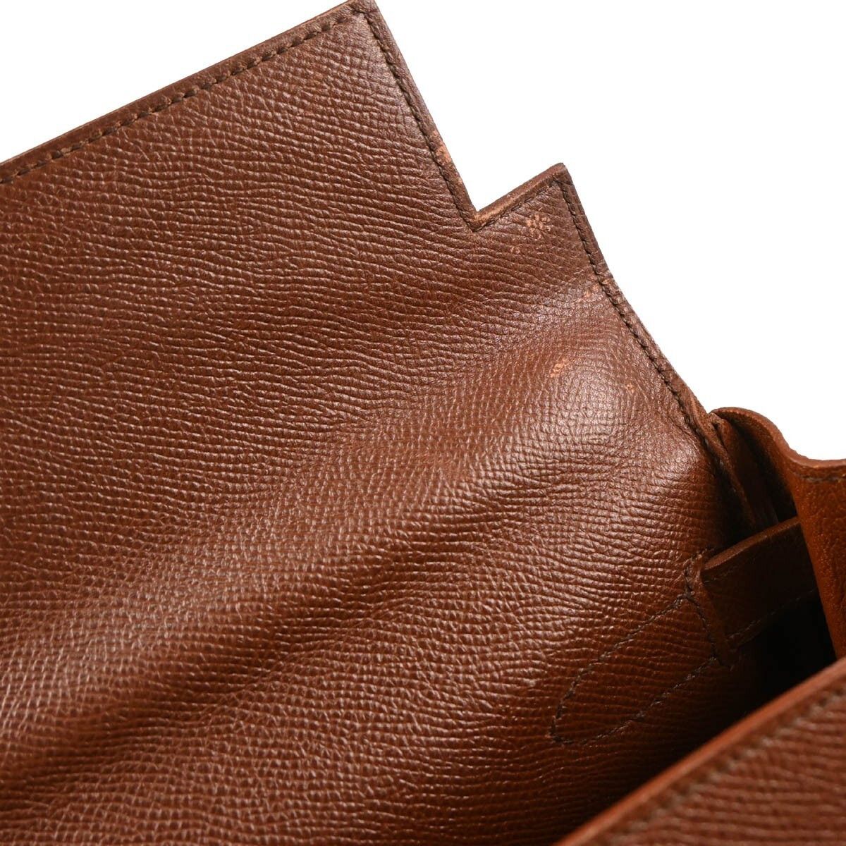Hermes Hermes Kelly Handbag Brown Courchevel with Gold Hardware Size ONE SIZE - 10 Thumbnail