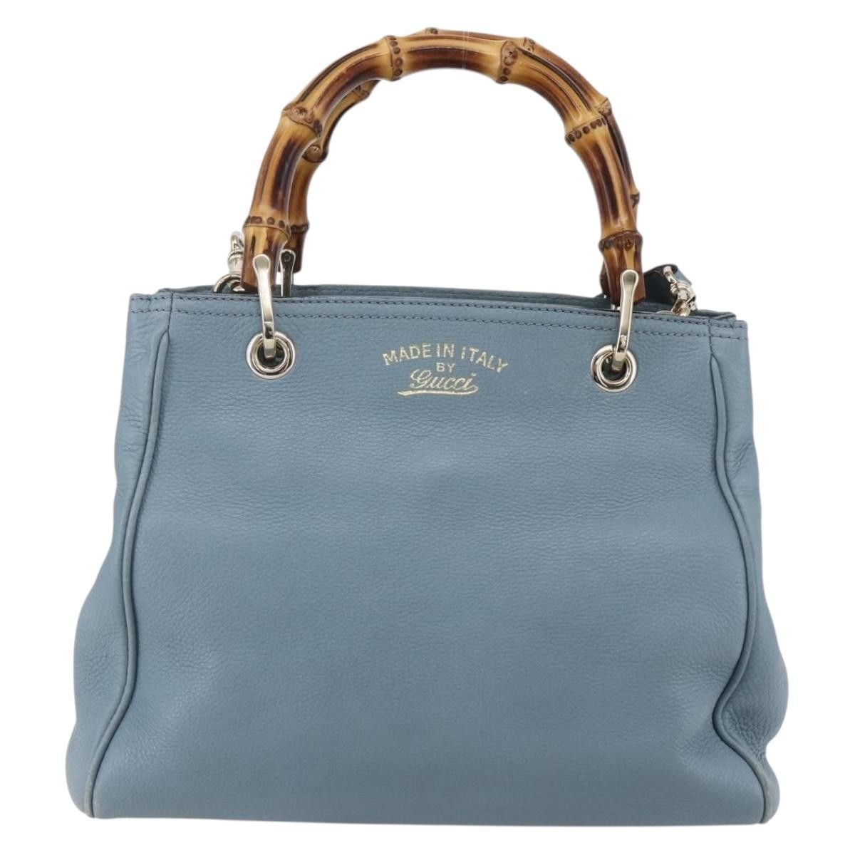 Gucci Gucci Bamboo Shopper Tote Leather Size ONE SIZE - 19 Thumbnail