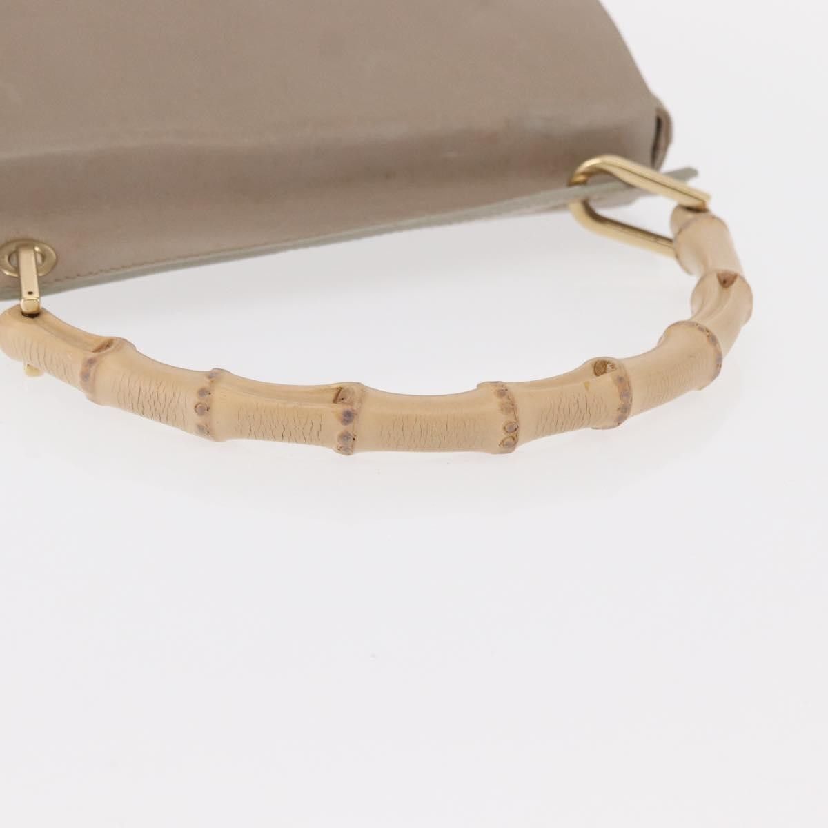 Gucci Gucci Vintage Bamboo Handle Leather Size ONE SIZE - 8 Thumbnail