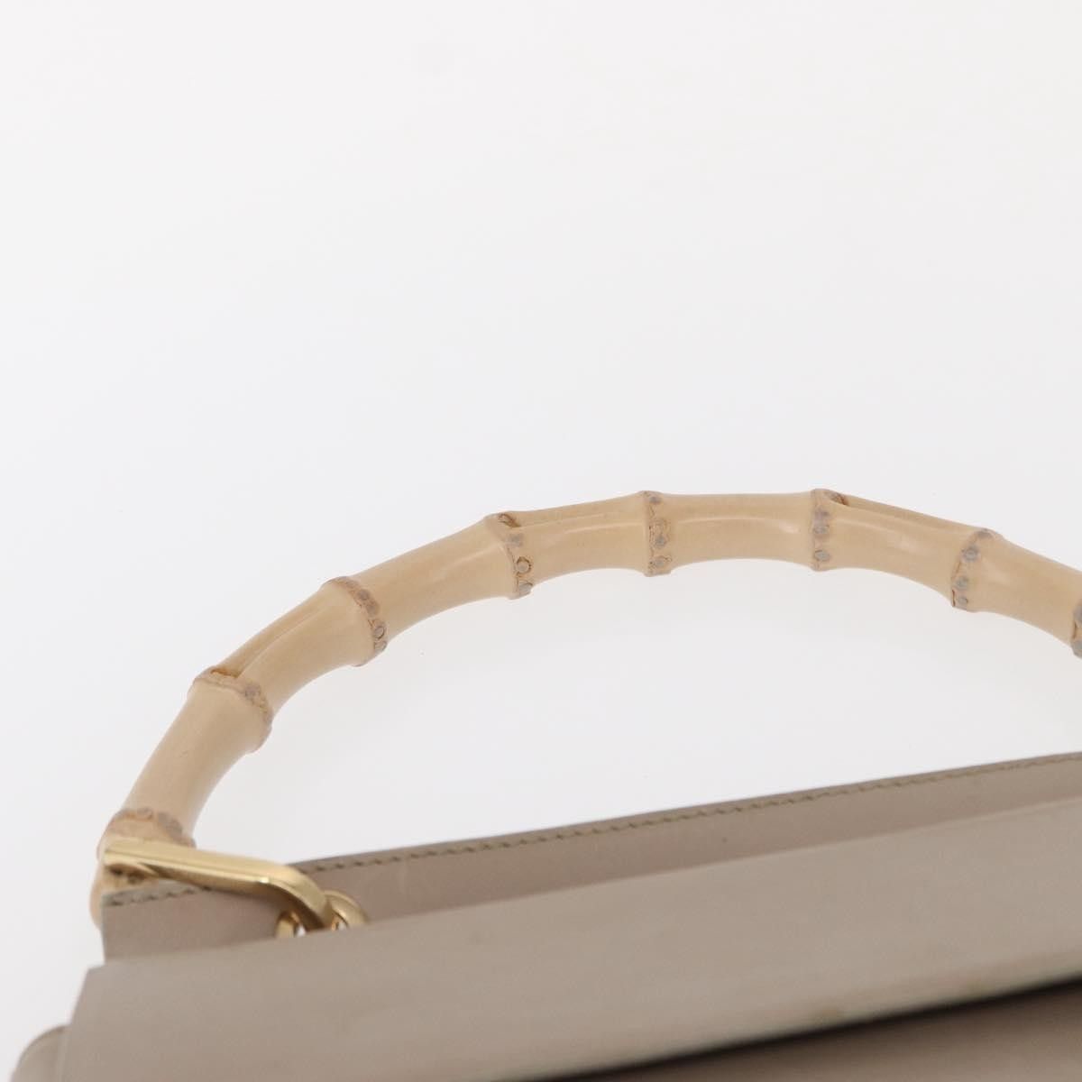 Gucci Gucci Vintage Bamboo Handle Leather Size ONE SIZE - 16 Thumbnail