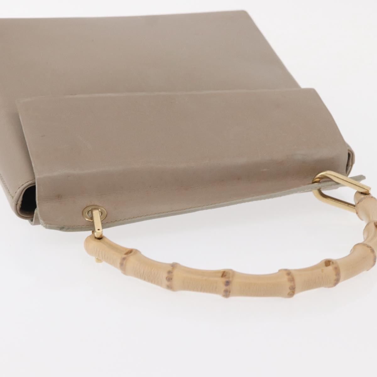 Gucci Gucci Vintage Bamboo Handle Leather Size ONE SIZE - 15 Thumbnail