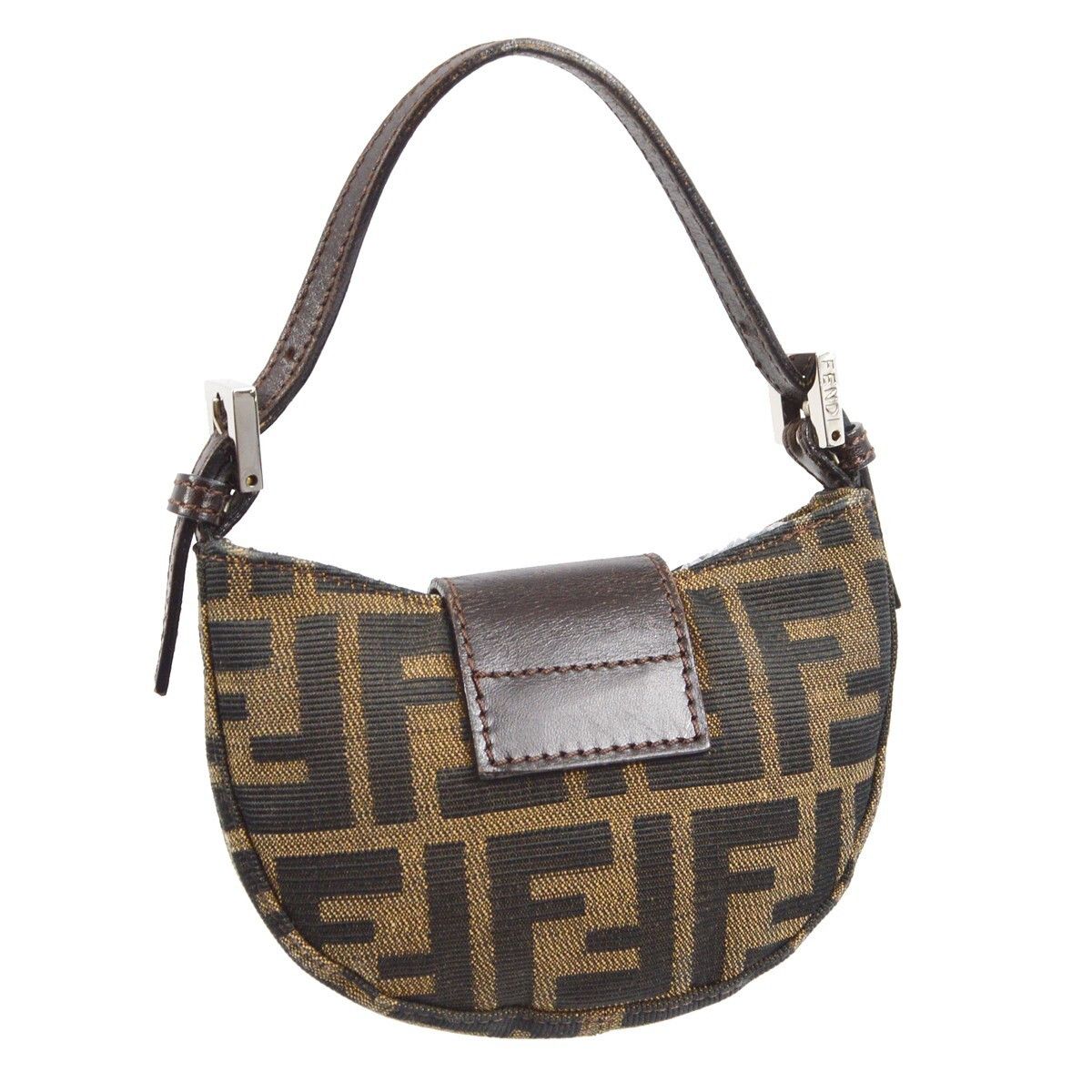 Fendi Fendi Cookie Hobo Zucca Canvas Size ONE SIZE - 2 Thumbnail