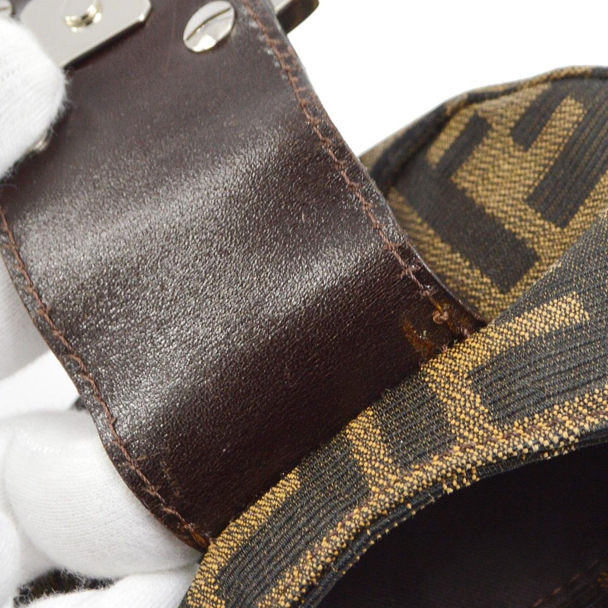 Fendi Fendi Cookie Hobo Zucca Canvas Size ONE SIZE - 7 Thumbnail