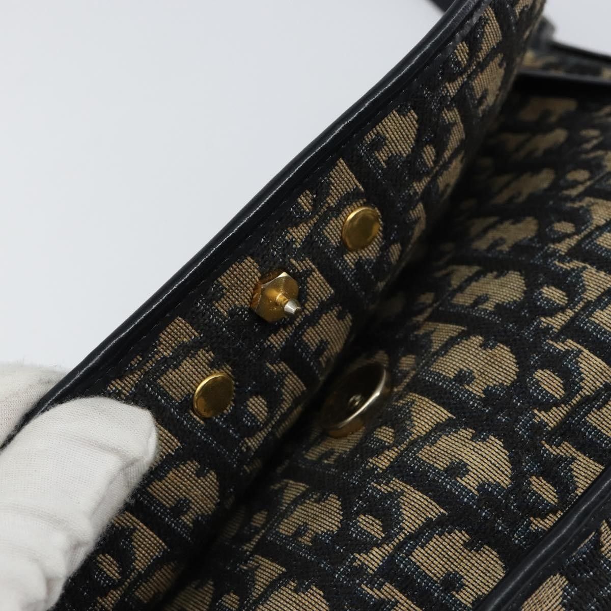 Dior Christian Dior Vintage Trotter Shoulder Bag Canvas Size ONE SIZE - 12 Thumbnail