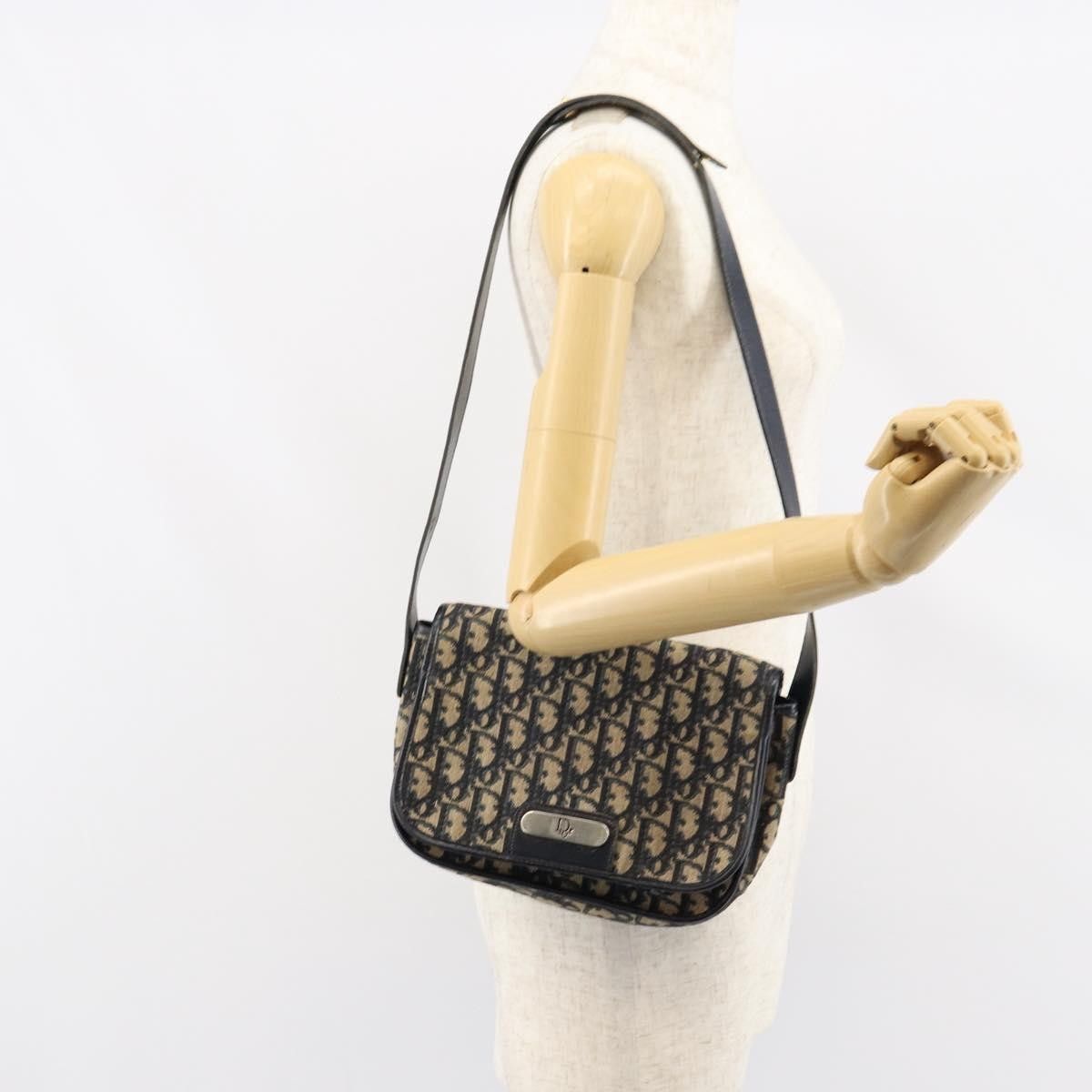 Dior Christian Dior Vintage Trotter Shoulder Bag Canvas Size ONE SIZE - 13 Thumbnail