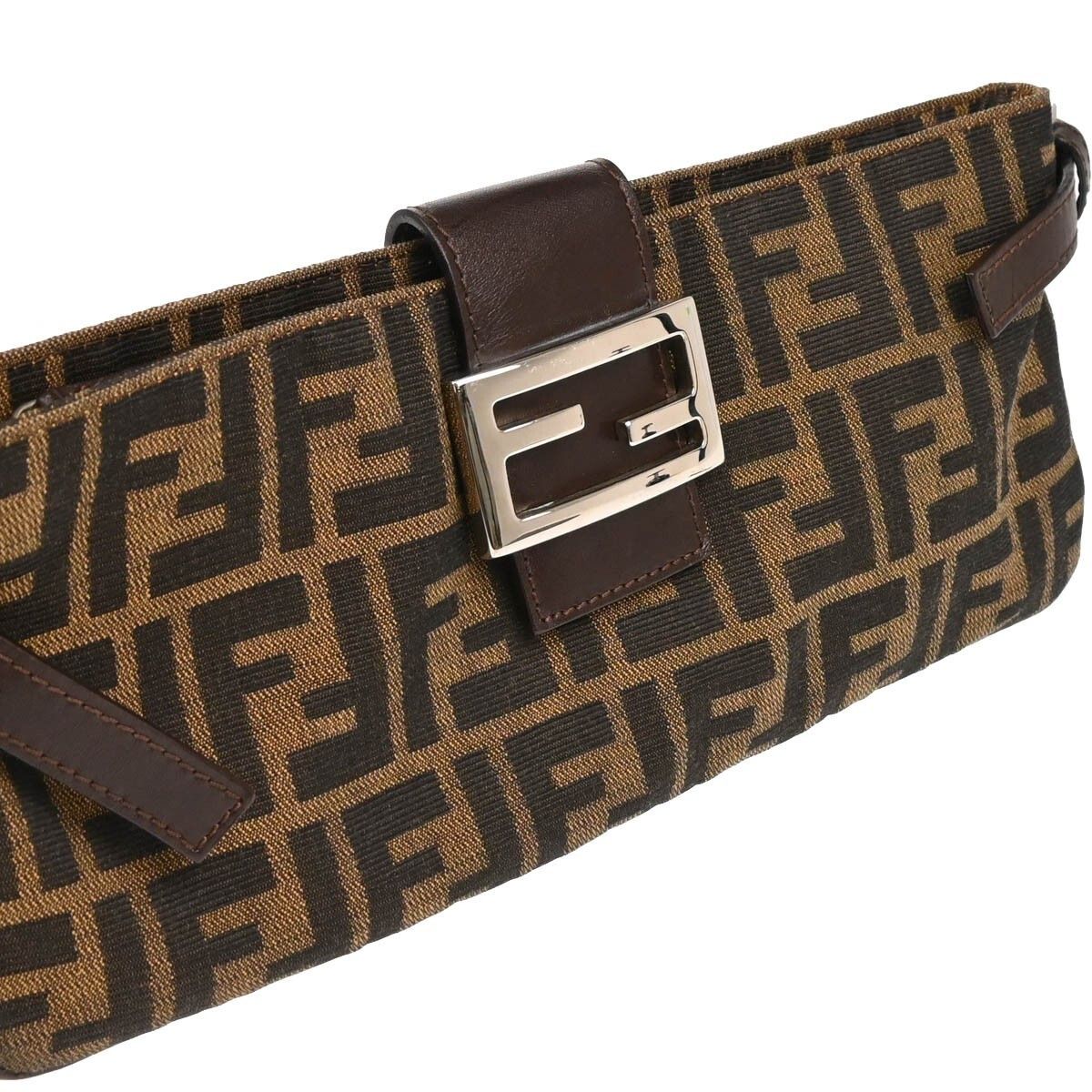 Fendi Fendi Baguette Pochette Zucca Canvas Size ONE SIZE - 8 Thumbnail
