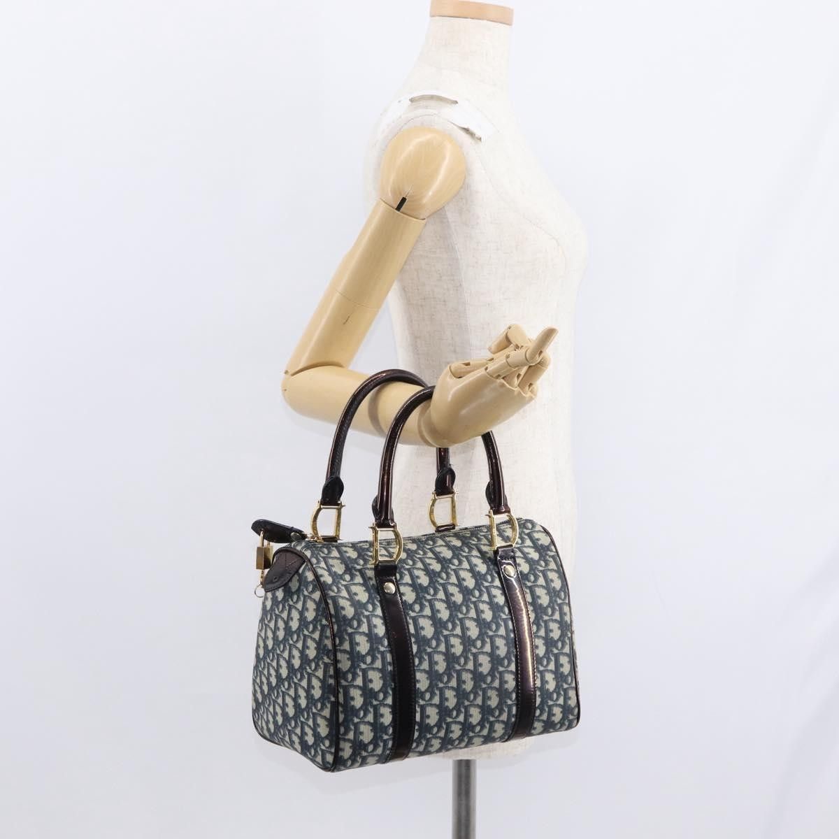 Dior Christian Dior Vintage Trotter Boston Bag Diorissimo Canvas Size ONE SIZE - 13 Thumbnail