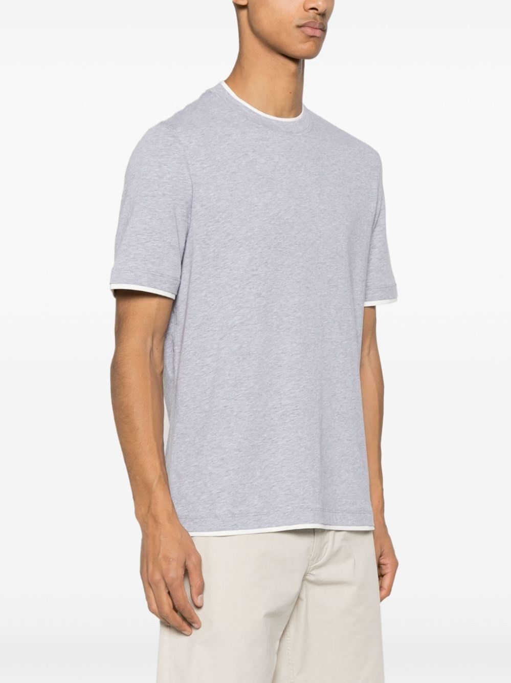 Brunello Cucinelli T-Shirt With Faux-Layering Size US S / EU 44-46 / 1 - 4 Thumbnail