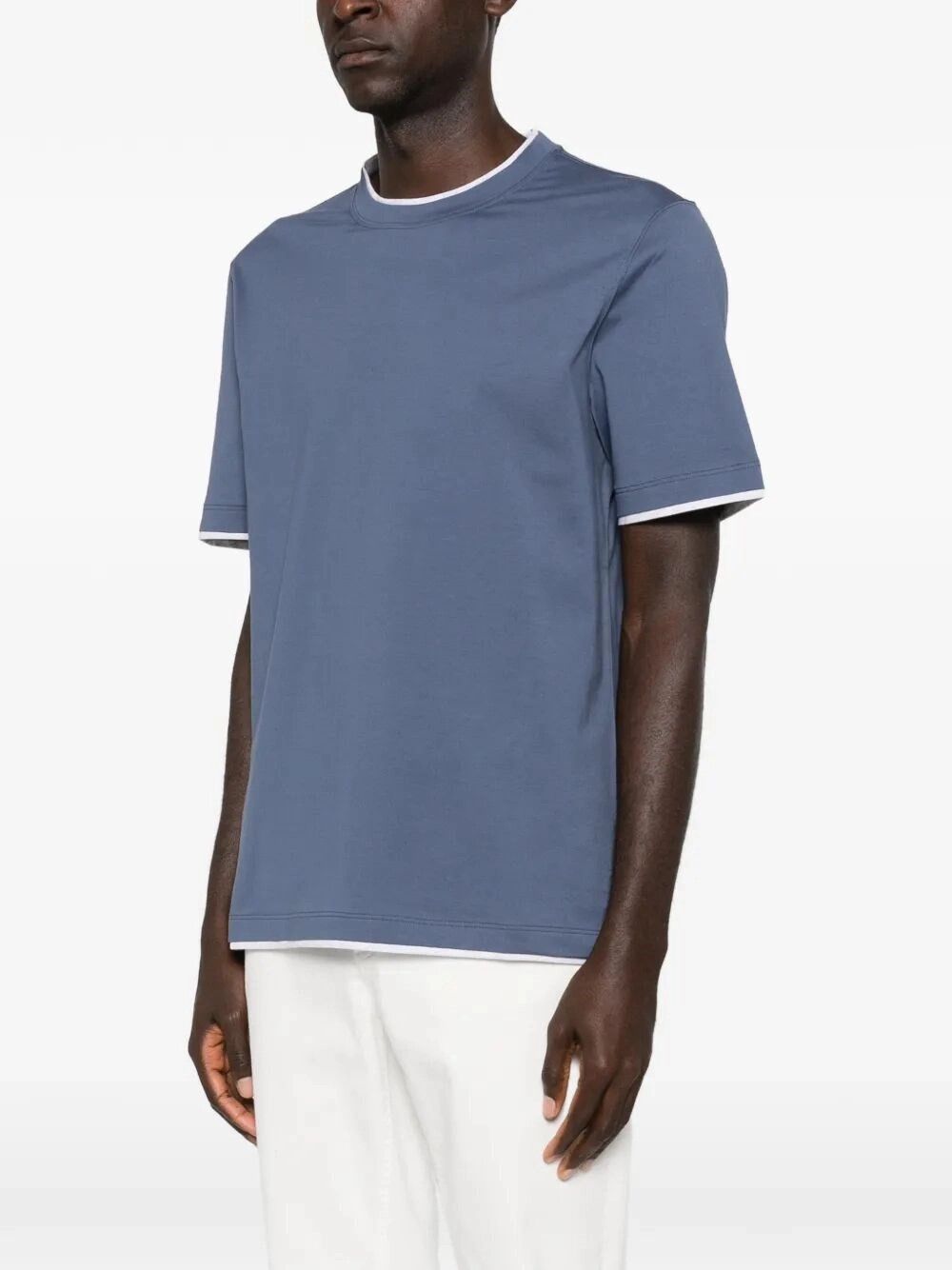 Brunello Cucinelli T-Shirt With Faux-Layering Size US XS / EU 42 / 0 - 3 Thumbnail