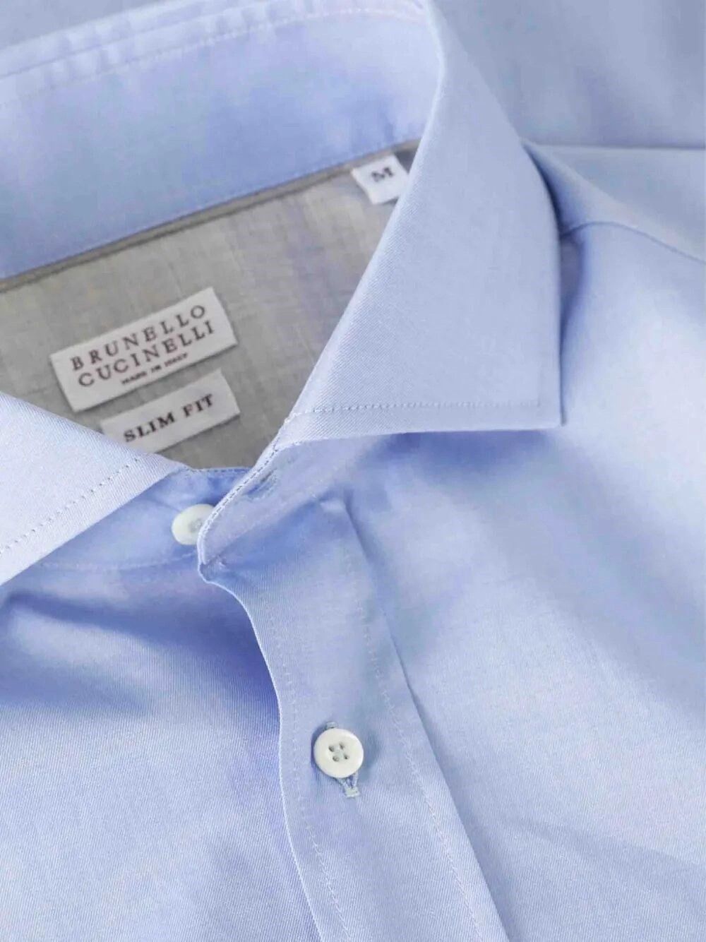 Brunello Cucinelli Twill Shirt Size US M / EU 48-50 / 2 - 3 Thumbnail