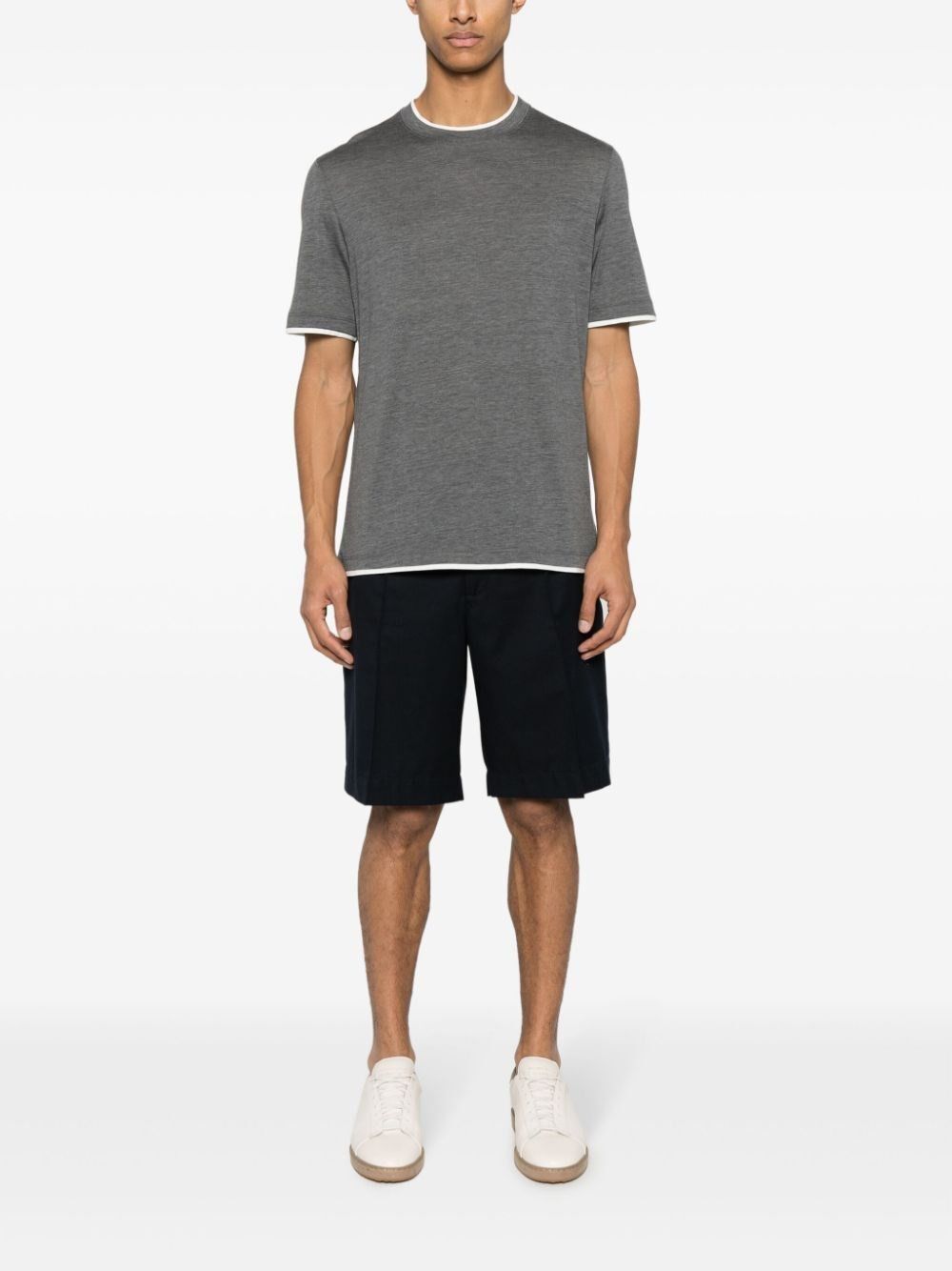 Brunello Cucinelli T-Shirt With Faux-Layering Size US L / EU 52-54 / 3 - 2 Thumbnail
