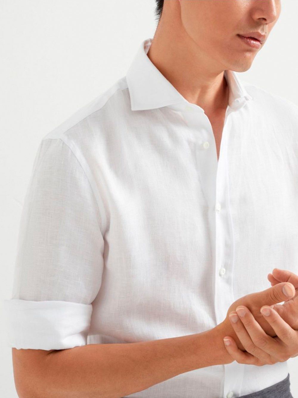 Brunello Cucinelli Linen Shirt Size US M / EU 48-50 / 2 - 3 Thumbnail