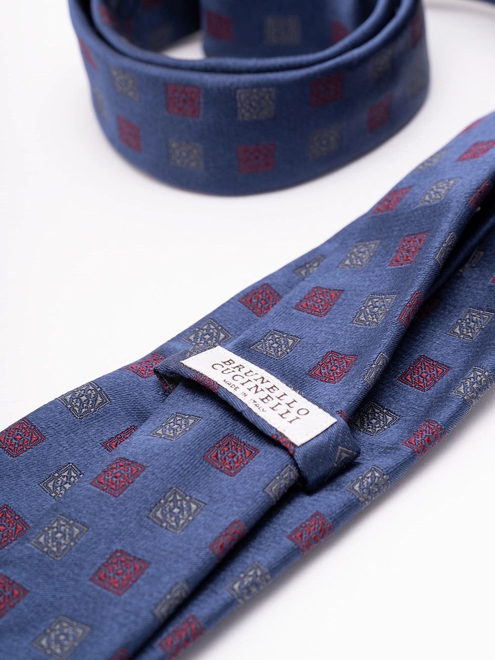 Brunello Cucinelli Silk Tie With Pattern Size ONE SIZE - 2 Thumbnail