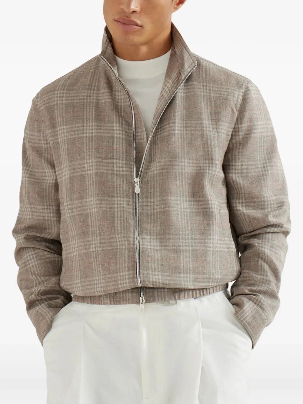 Brunello Cucinelli Bomber Jacket Size US L / EU 52-54 / 3 - 4 Thumbnail