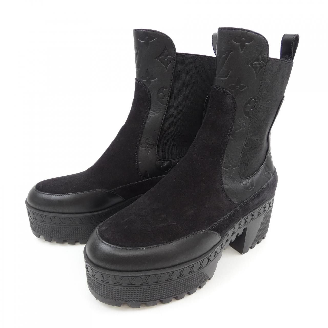 Louis Vuitton Louis Vuitton Louis Vuitton Laureate Line Suede Calf Boots Suede Shoes DUTY FREE for USA Size ONE SIZE - 3 Thumbnail