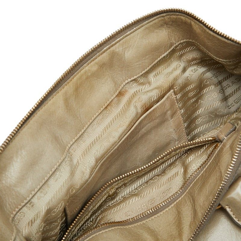 Prada Prada Triangle Logo Plate Leather 2way Bag Leather Shoulder Bag DUTY FREE for USA