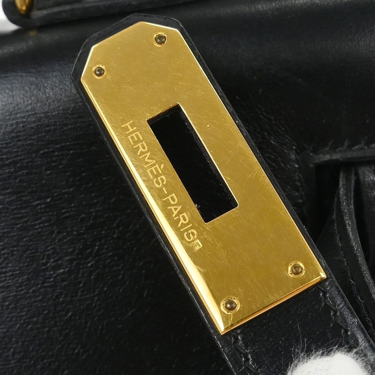 Hermes Hermes Kelly Handbag Black Box Calf with Gold Hardware Size ONE SIZE - 4 Thumbnail