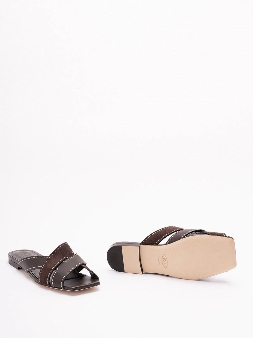 Tod's Sandals In Leather Size US 7 / IT 37 - 4 Thumbnail