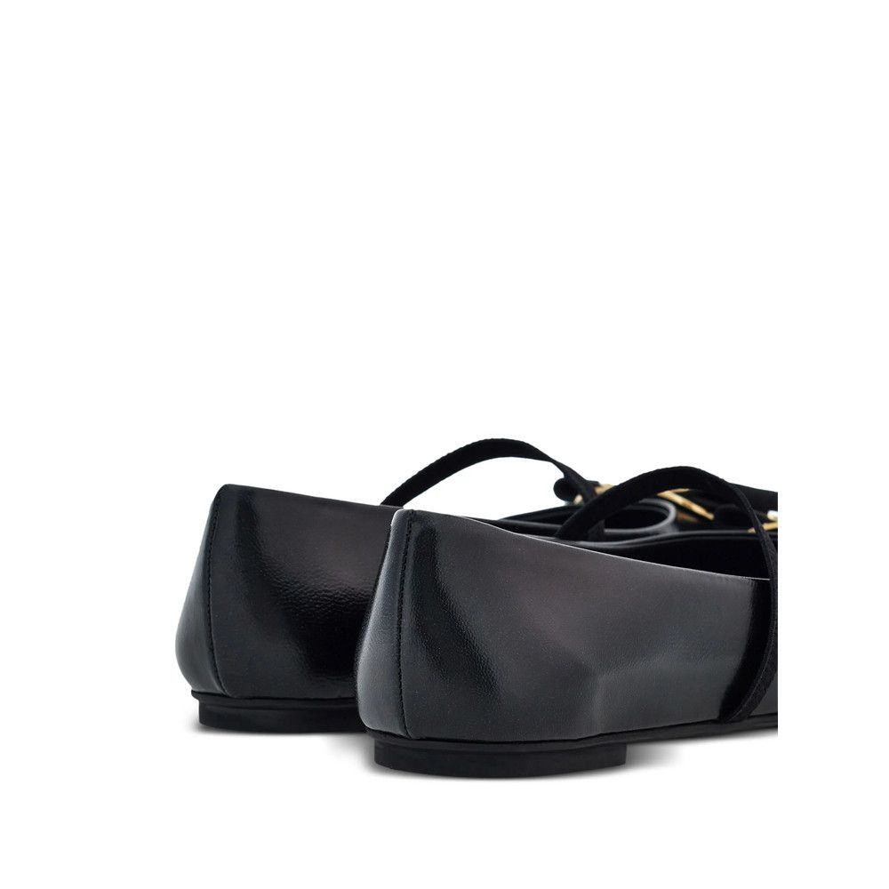 Salvatore Ferragamo Ferragamo BLACK Ballet Flats Size US 7 / IT 37 - 4 Thumbnail
