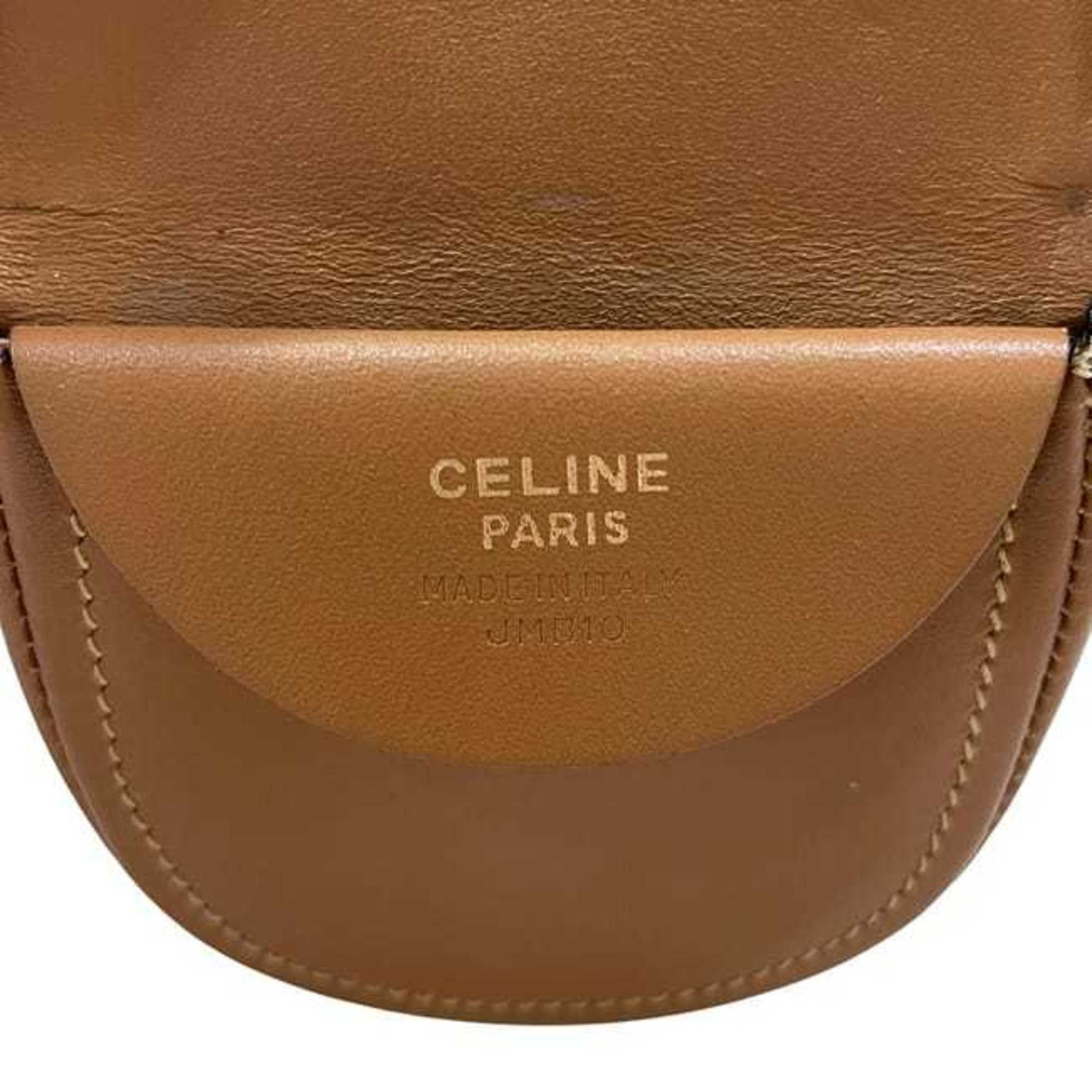 Celine Celine Coin Case ec-24439 Brown Macadam Purse PVC Leather JMB10 CELINE Flap Mini Wallet Compact Men's Women's Size ONE SIZE - 11 Thumbnail