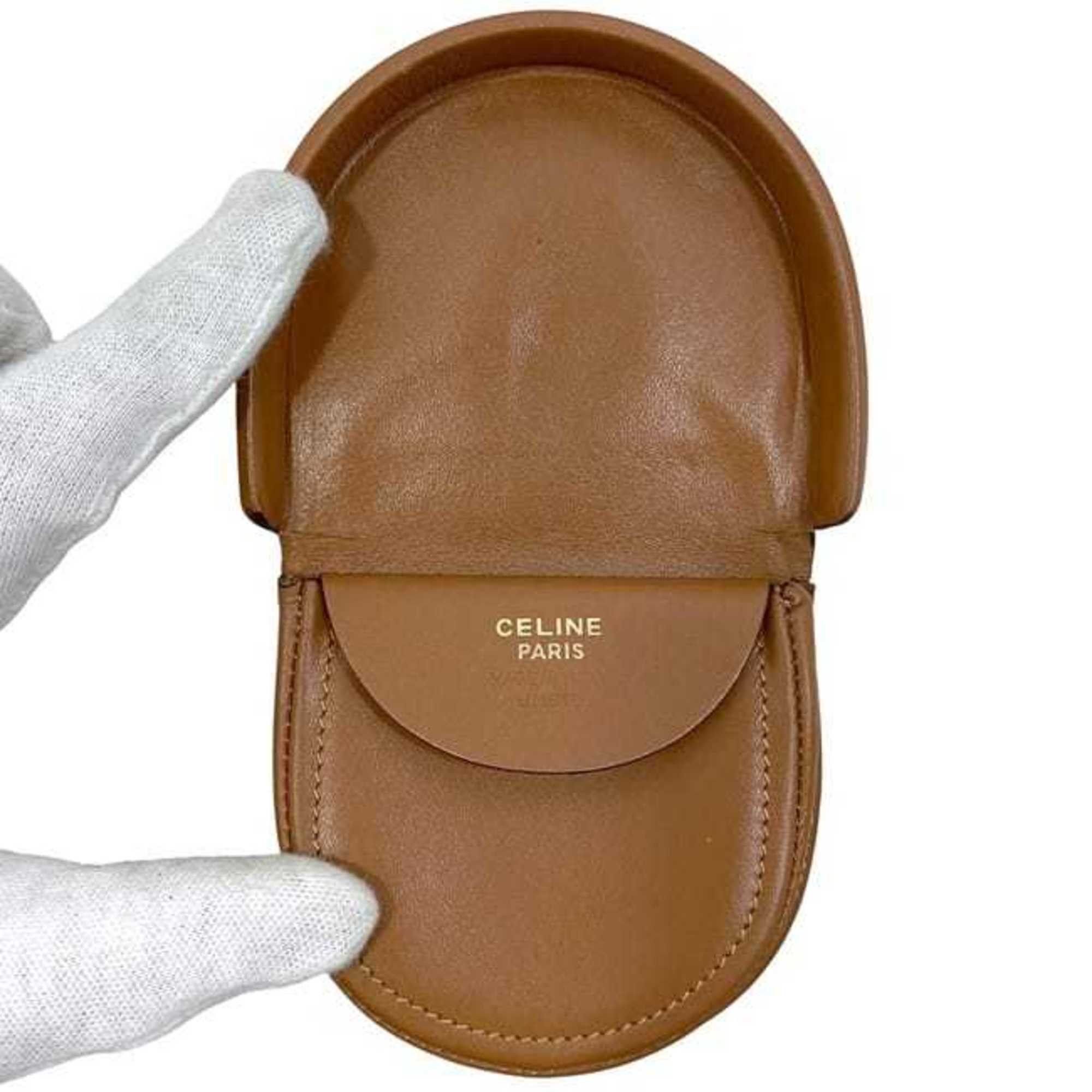 Celine Celine Coin Case ec-24439 Brown Macadam Purse PVC Leather JMB10 CELINE Flap Mini Wallet Compact Men's Women's Size ONE SIZE - 7 Thumbnail