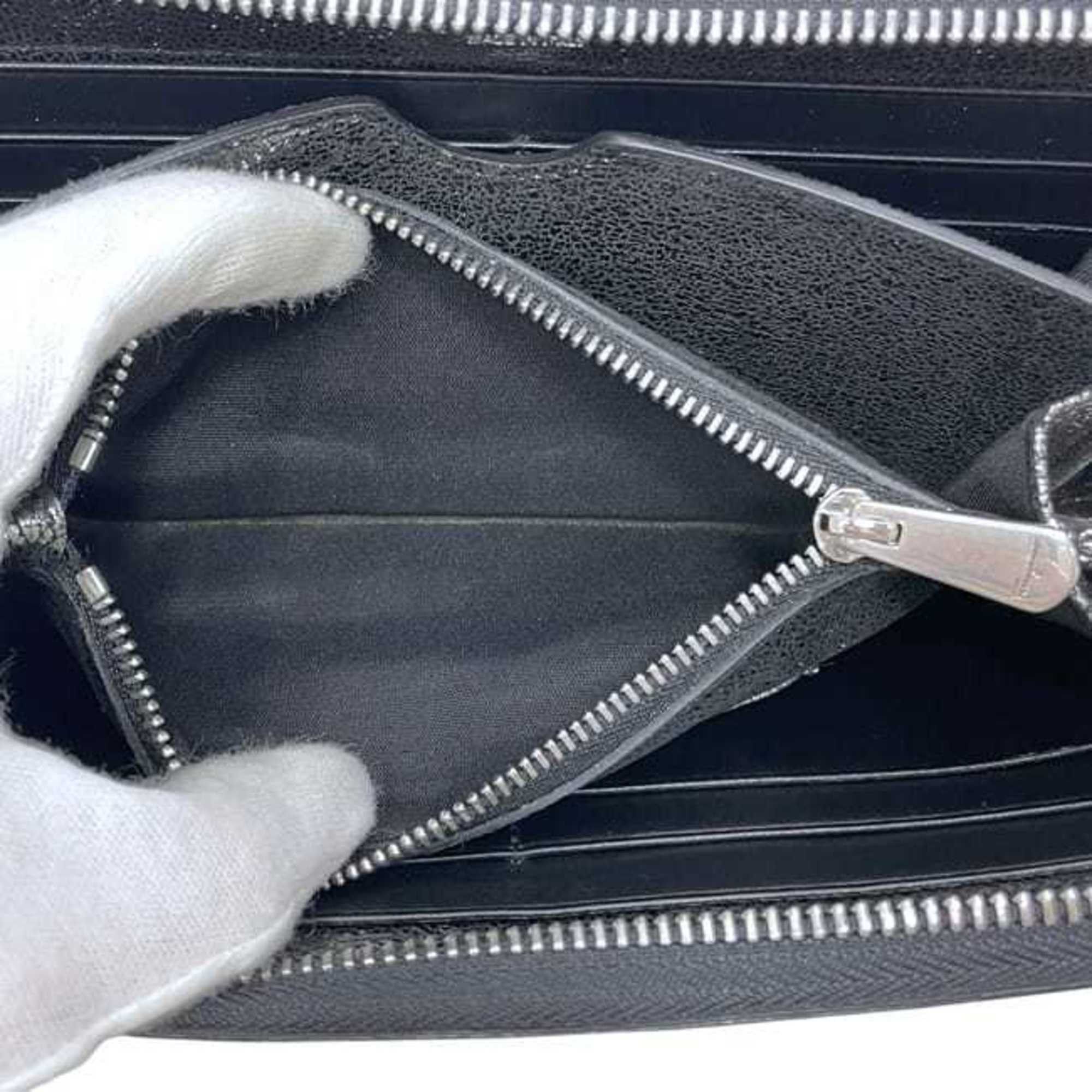Salvatore Ferragamo Salvatore Ferragamo round long wallet ec-24560 metallic silver Gancini JL-22 D291 leather with hardware and glitter. Size ONE SIZE - 9 Thumbnail
