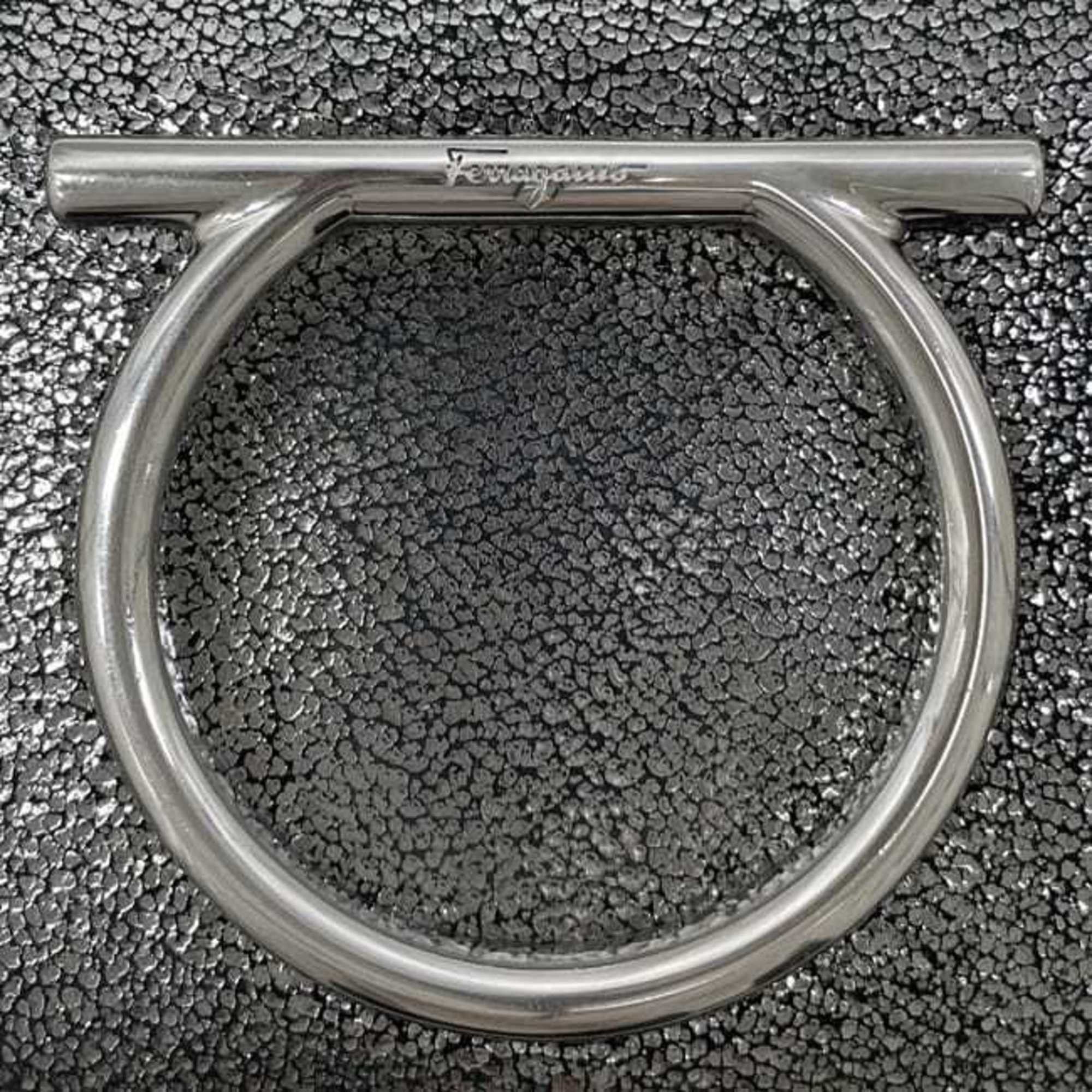 Salvatore Ferragamo Salvatore Ferragamo round long wallet ec-24560 metallic silver Gancini JL-22 D291 leather with hardware and glitter. Size ONE SIZE - 4 Thumbnail