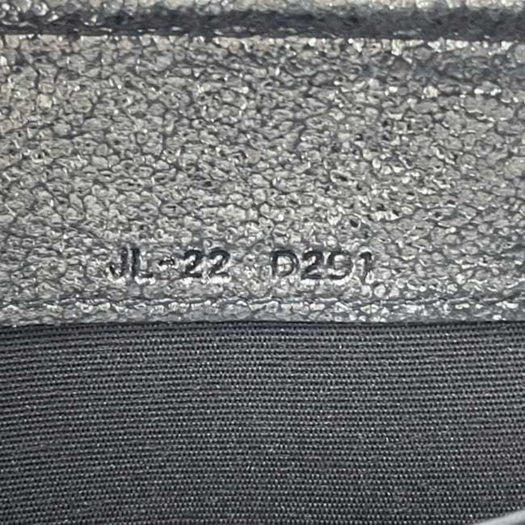 Salvatore Ferragamo Salvatore Ferragamo round long wallet ec-24560 metallic silver Gancini JL-22 D291 leather with hardware and glitter. Size ONE SIZE - 11 Thumbnail