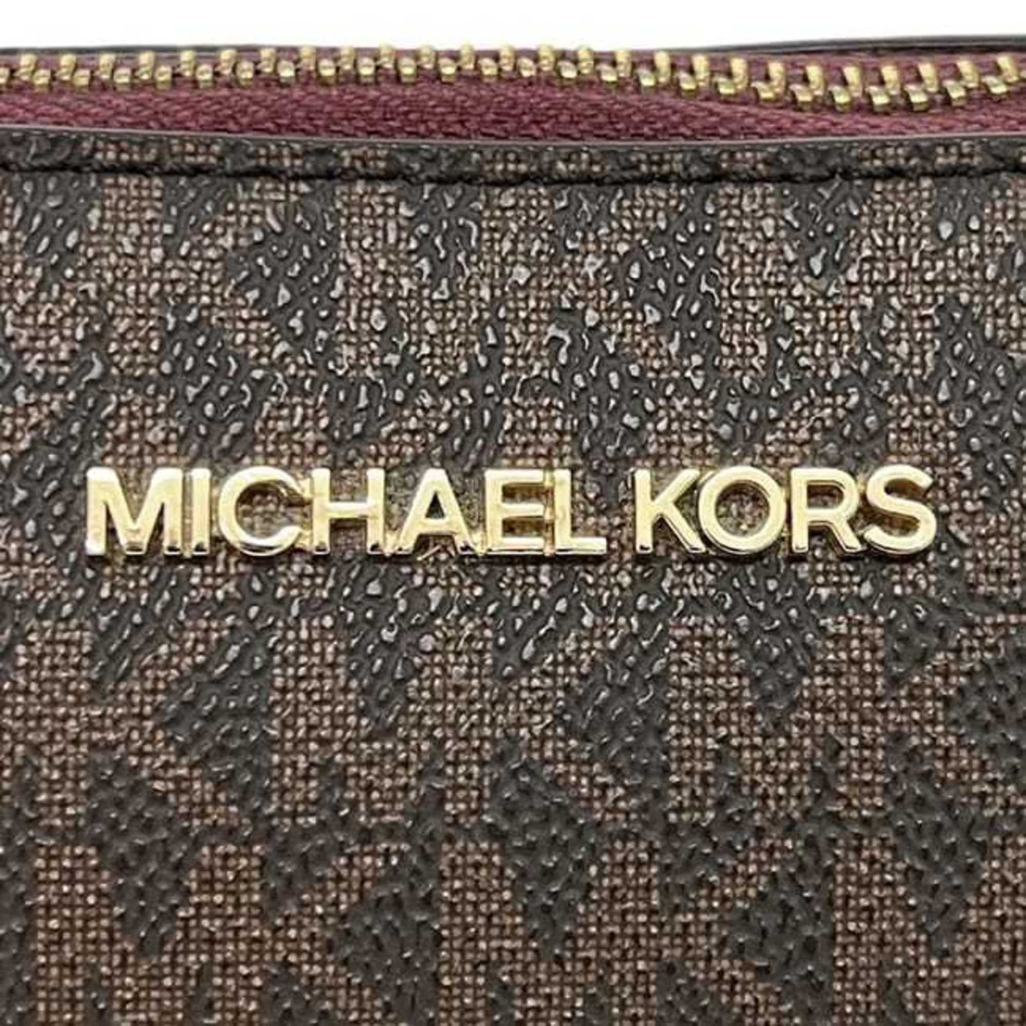 Michael Kors Michael Kors Jet Set Shoulder Bag f-24551 Brown/Bordeaux 35S1GTVC3B PVC Leather Crossbody Brown Women's ec-24551 Size ONE SIZE - 8 Thumbnail