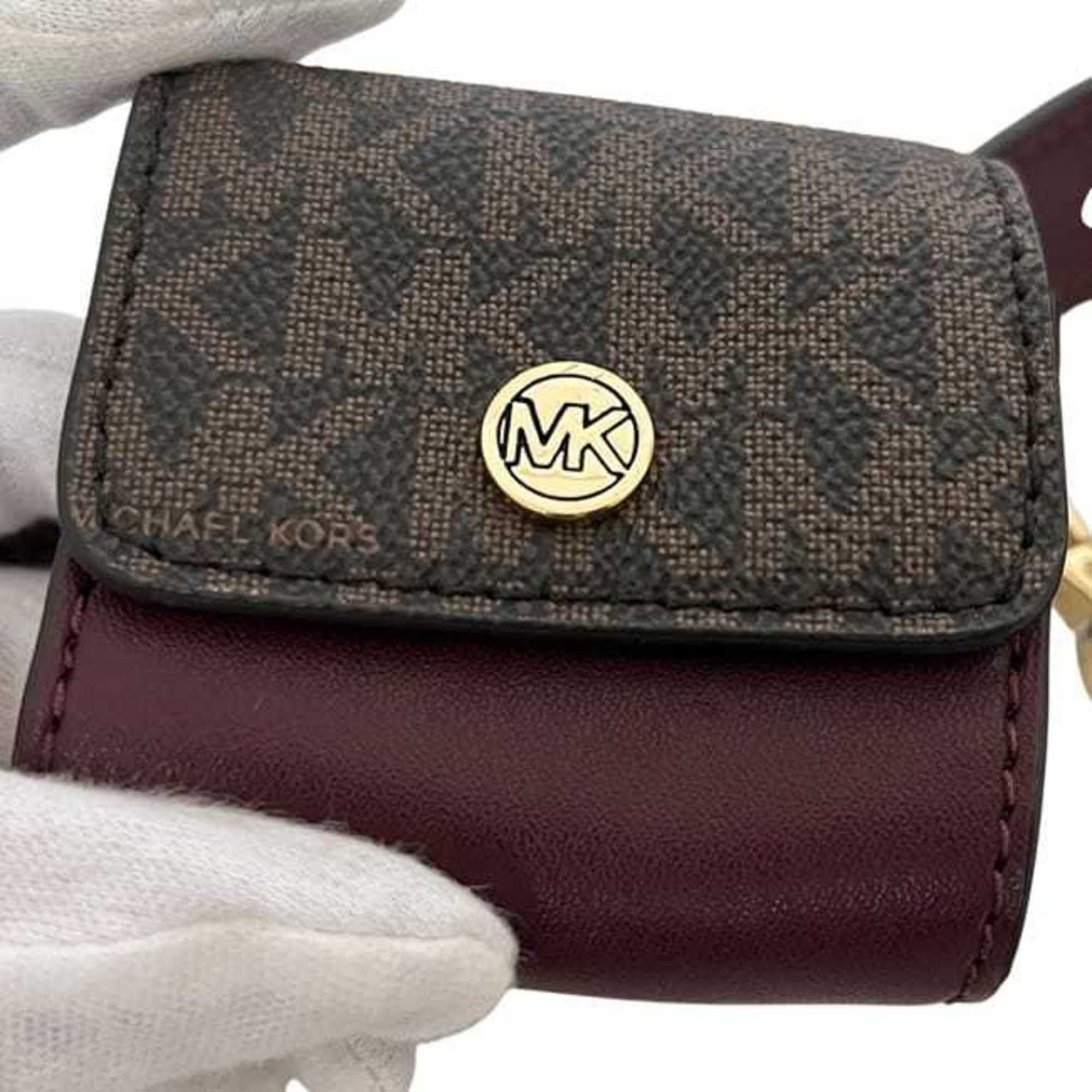 Michael Kors Michael Kors Jet Set Shoulder Bag f-24551 Brown/Bordeaux 35S1GTVC3B PVC Leather Crossbody Brown Women's ec-24551 Size ONE SIZE - 11 Thumbnail