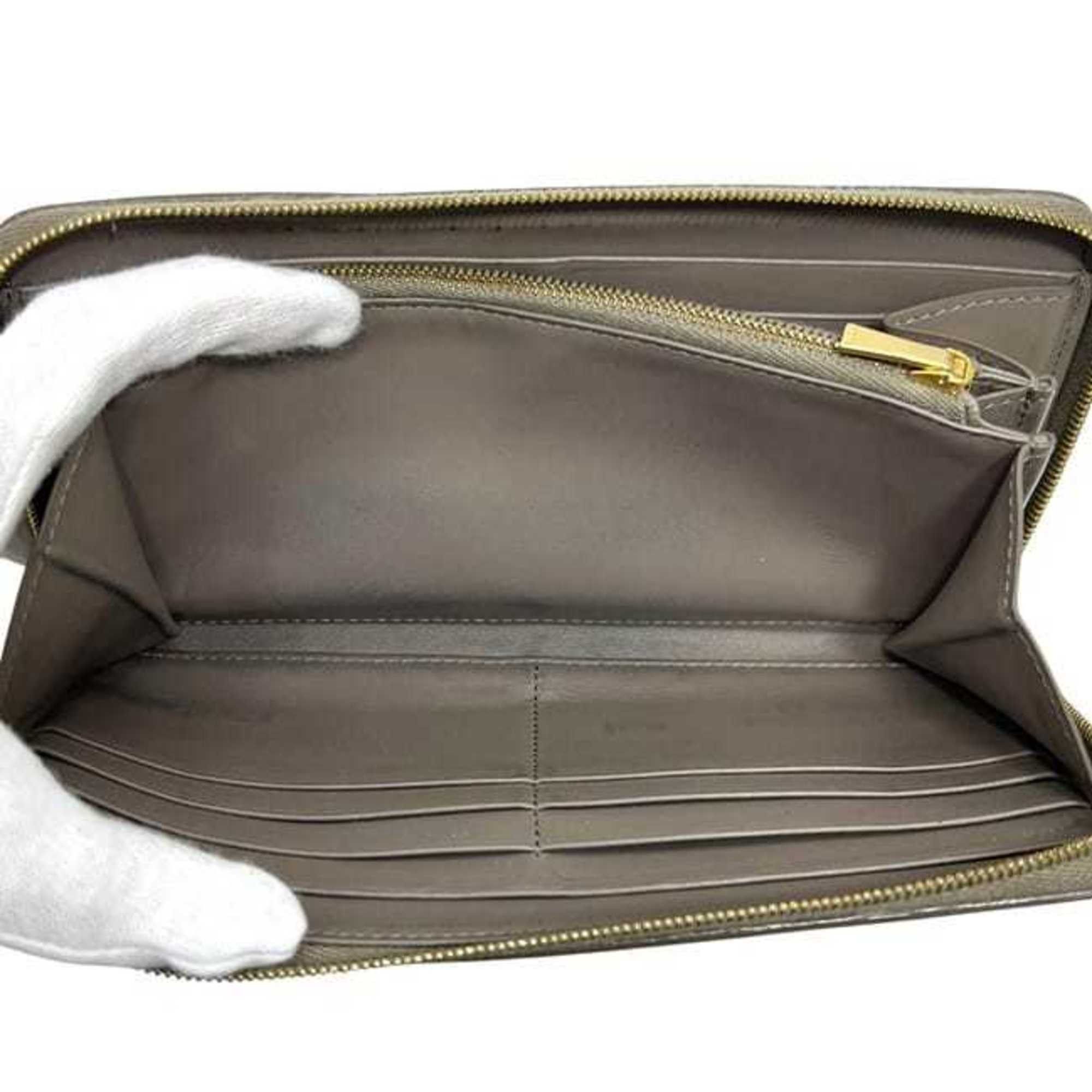 Celine Celine Round Large Zip Wallet (ec-24472) Gray (10B553BEL.10BL) Leather (S-SD-3241) CELINE Grained Long for Men and Women Size ONE SIZE - 6 Thumbnail