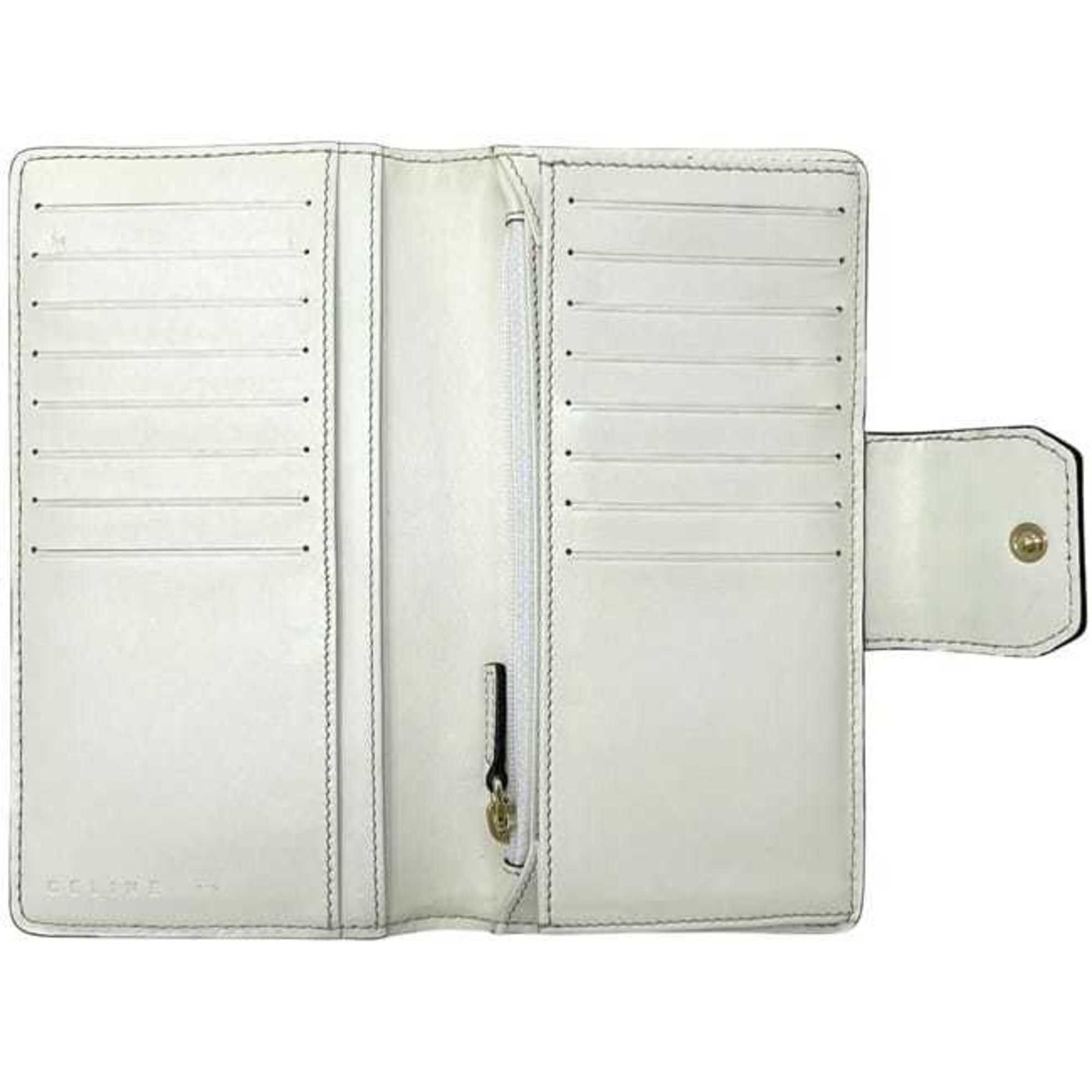 Celine Celine Bifold Long Wallet ec-24585 Beige White Macadam Canvas Leather PP-ST-0087 CELINE Plated Hardware for Men and Women Size ONE SIZE - 6 Thumbnail
