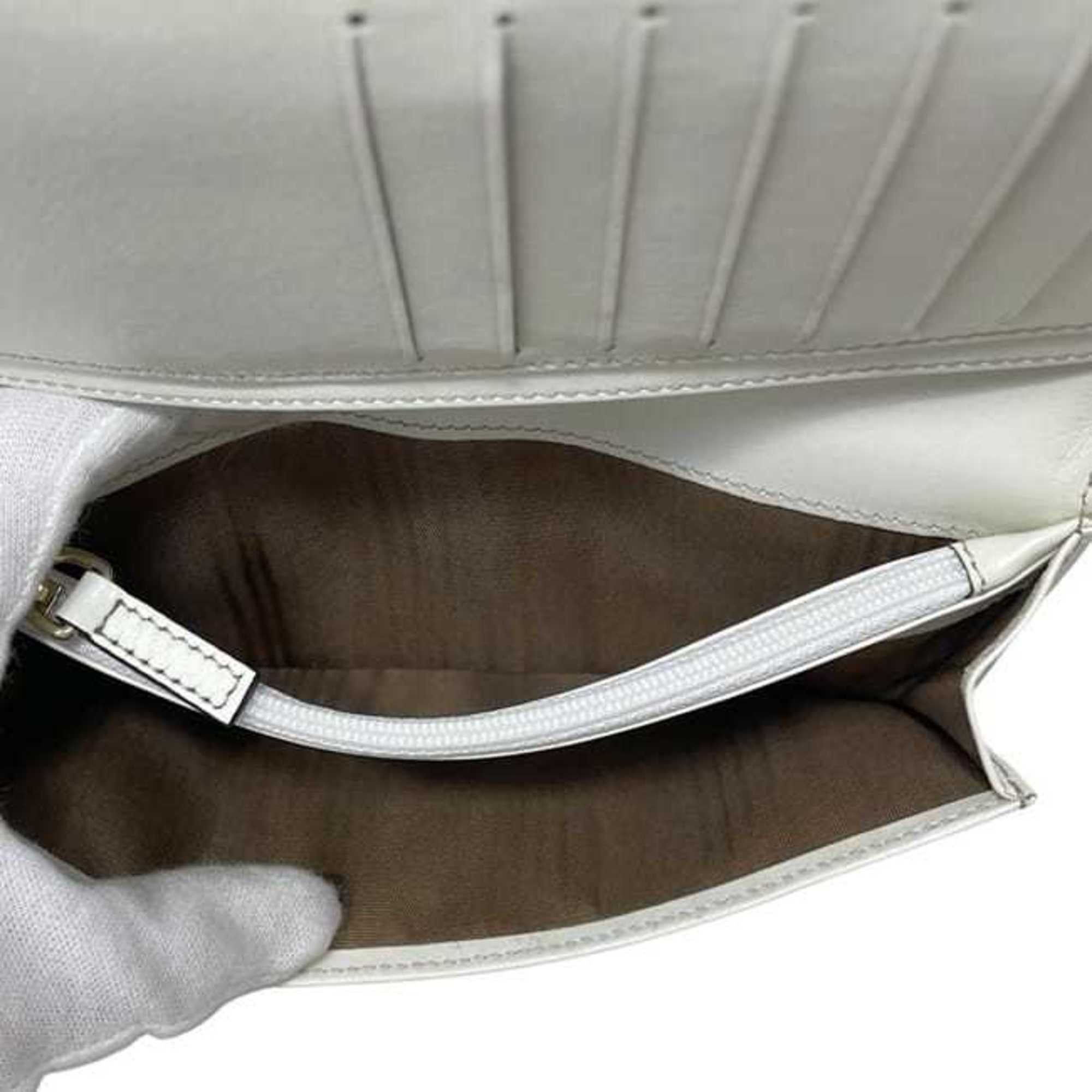 Celine Celine Bifold Long Wallet ec-24585 Beige White Macadam Canvas Leather PP-ST-0087 CELINE Plated Hardware for Men and Women Size ONE SIZE - 9 Thumbnail
